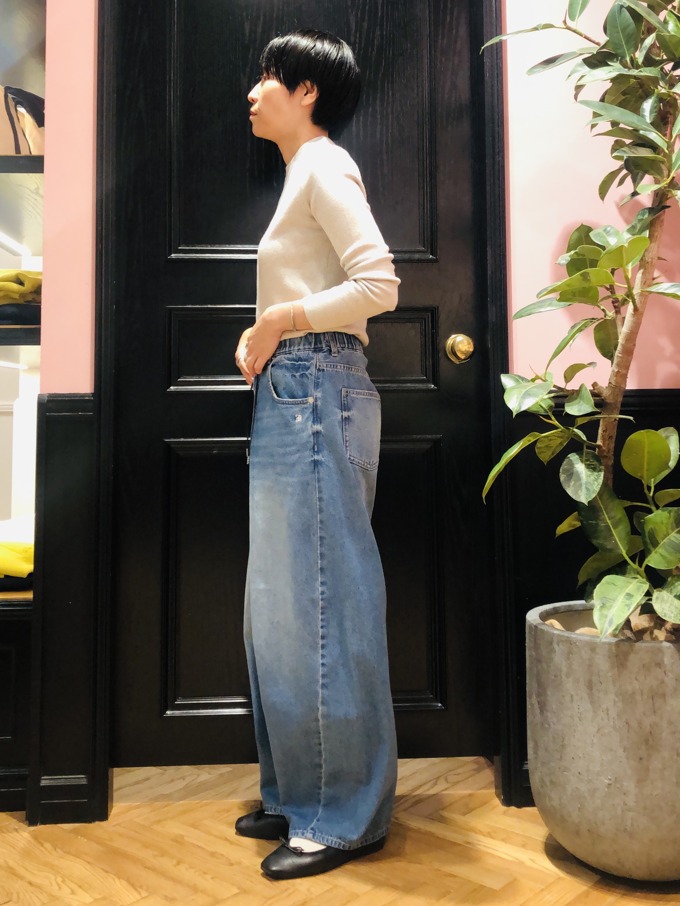 OGATAさんの「DRESSTERIOR｜コットンカシミヤ ラメニット」を使ったコーディネート