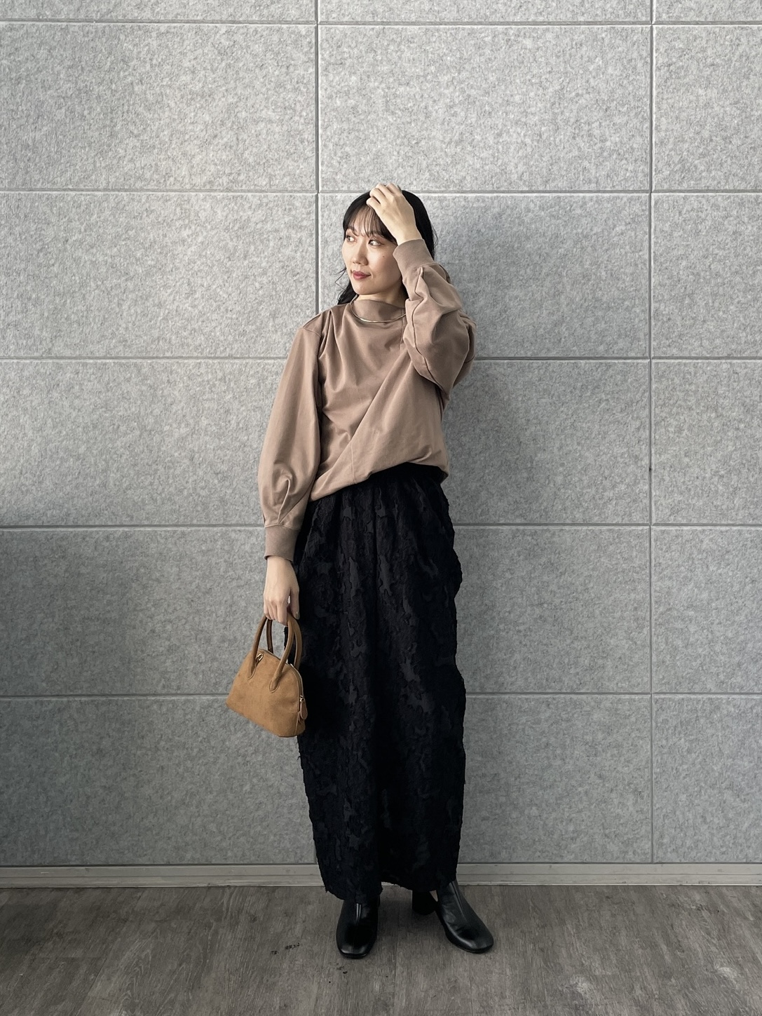 rinaさんの「INDIVI｜裏毛オフショルカットソー」を使ったコーディネート