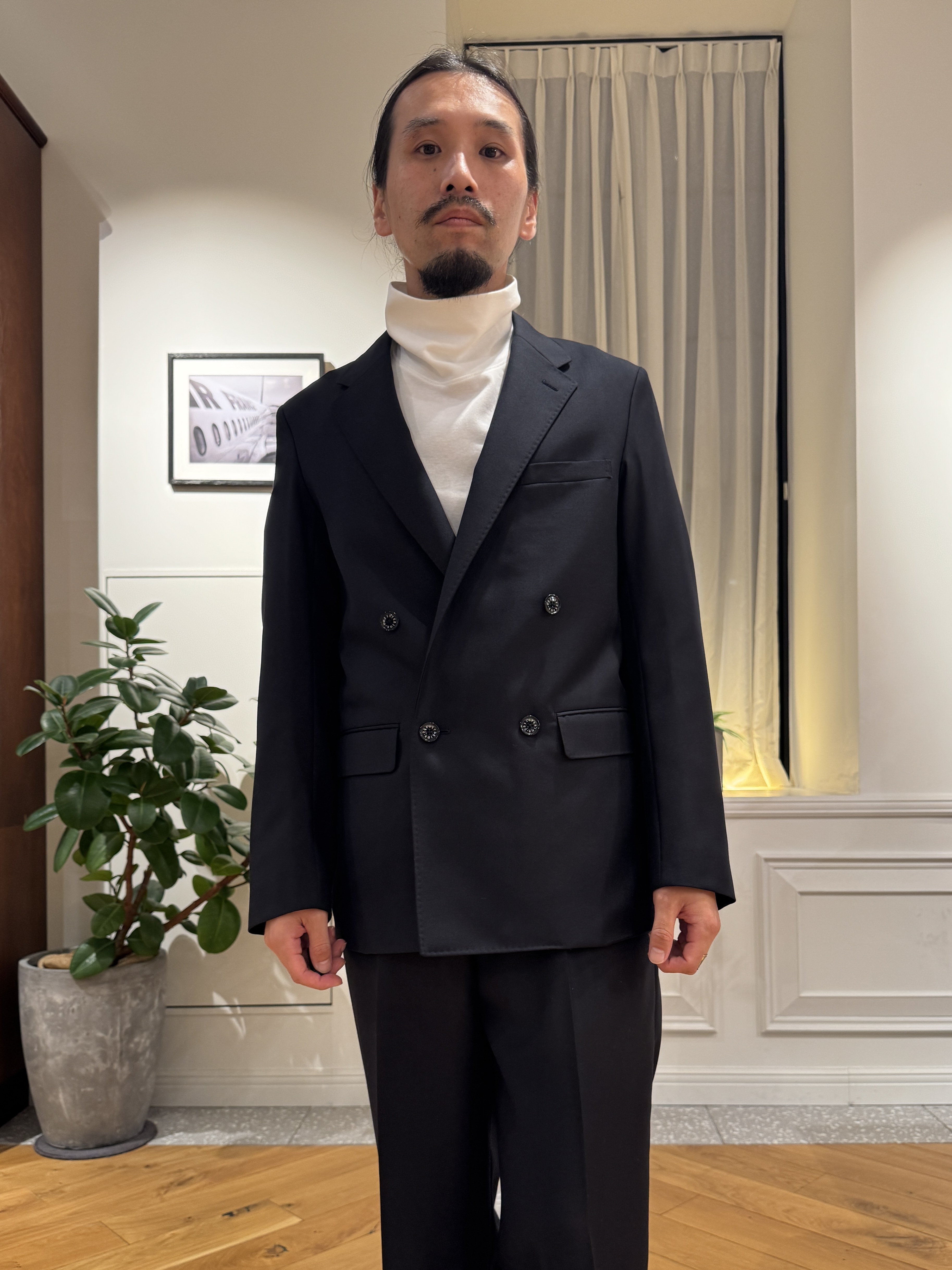 kawarataniさんの「DRESSTERIOR｜【セットアップ可】イージーケア ウールブレンドジャケット」を使ったコーディネート