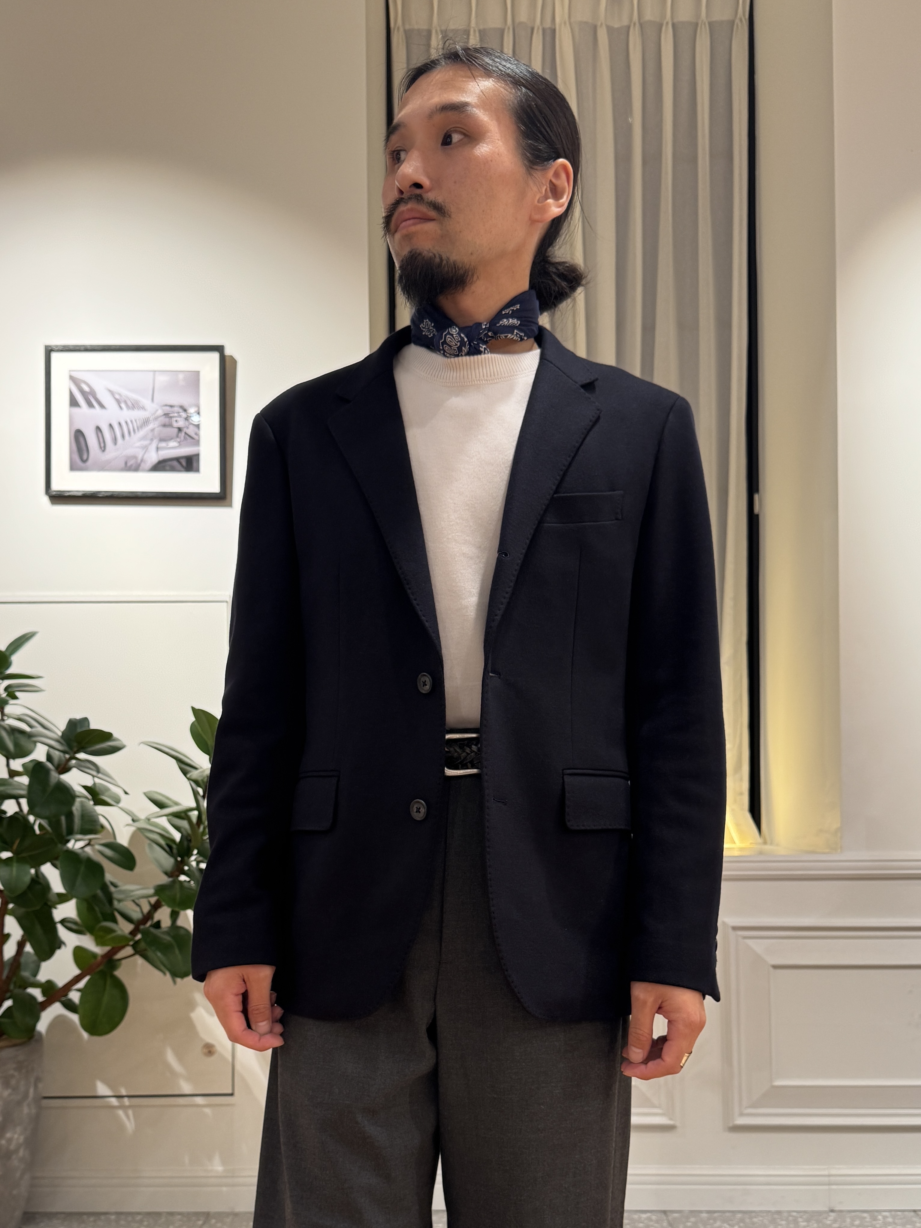 kawarataniさんの「DRESSTERIOR｜【干場義雅&times;MOVB&times;DRESSTERIOR】トリプルコラボ ジャケット」を使ったコーディネート