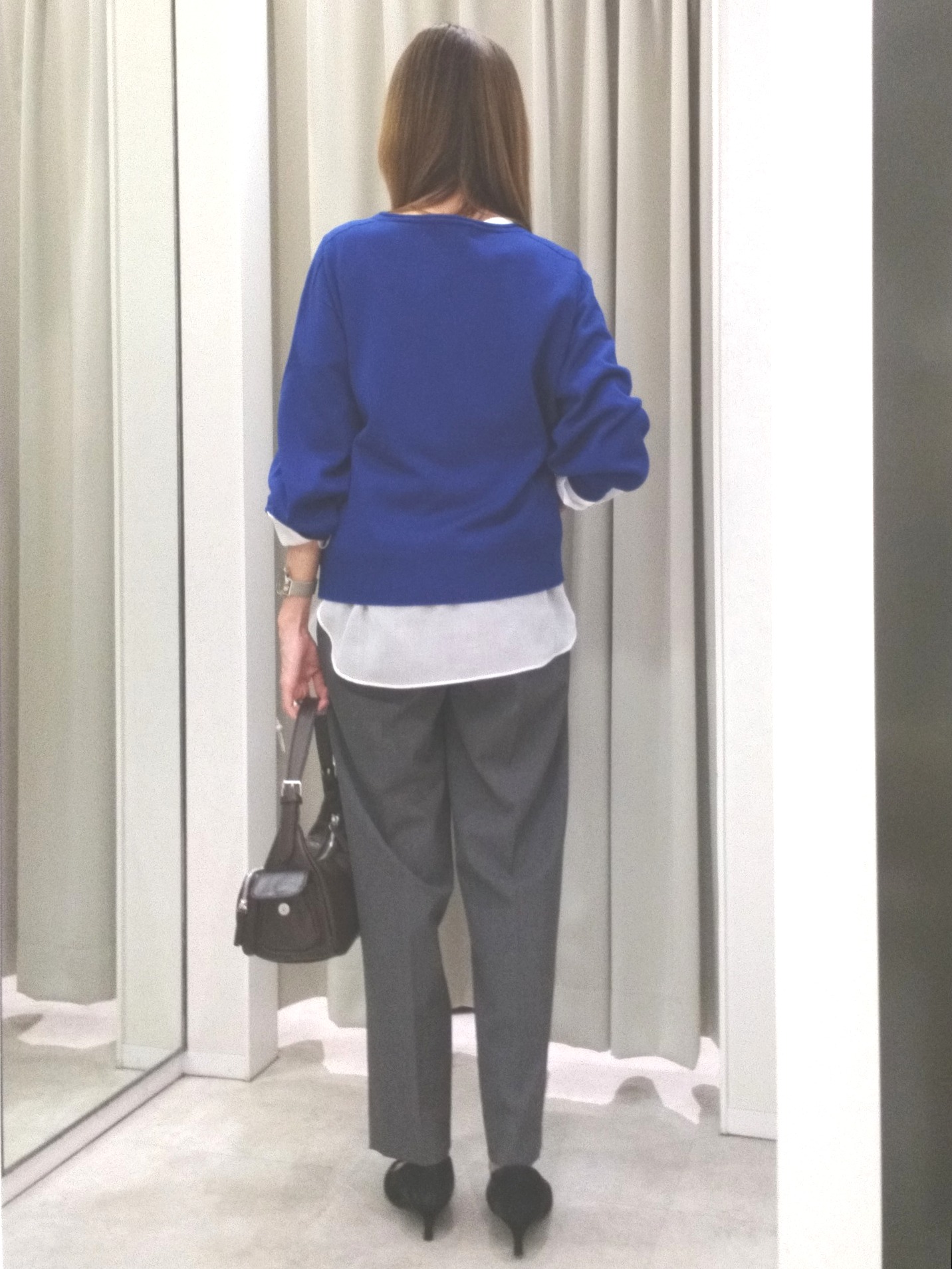 もりさんの「UNTITLED｜【大人の抜け感/8色展開】ボリュームスリーブニットプルオーバー」を使ったコーディネート