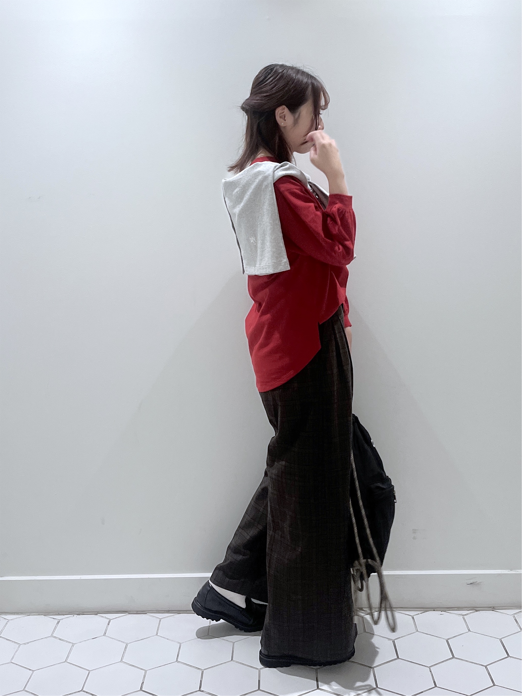 Makinoさんの「Dessin｜【洗える/6色展開】リングスナップミニ裏毛カーディガン」を使ったコーディネート