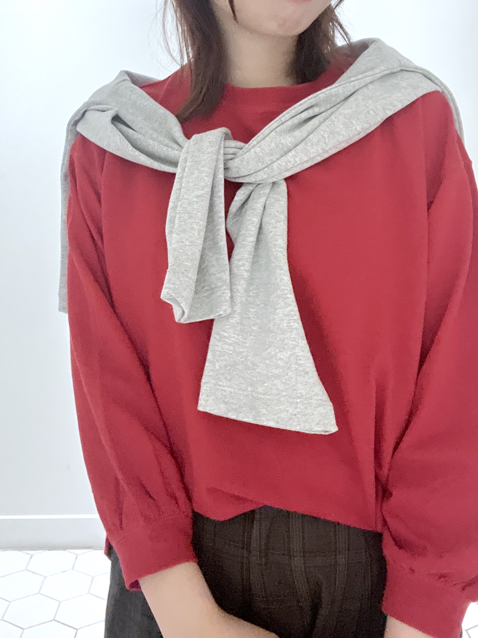 Makinoさんの「Dessin｜【洗える/6色展開】リングスナップミニ裏毛カーディガン」を使ったコーディネート