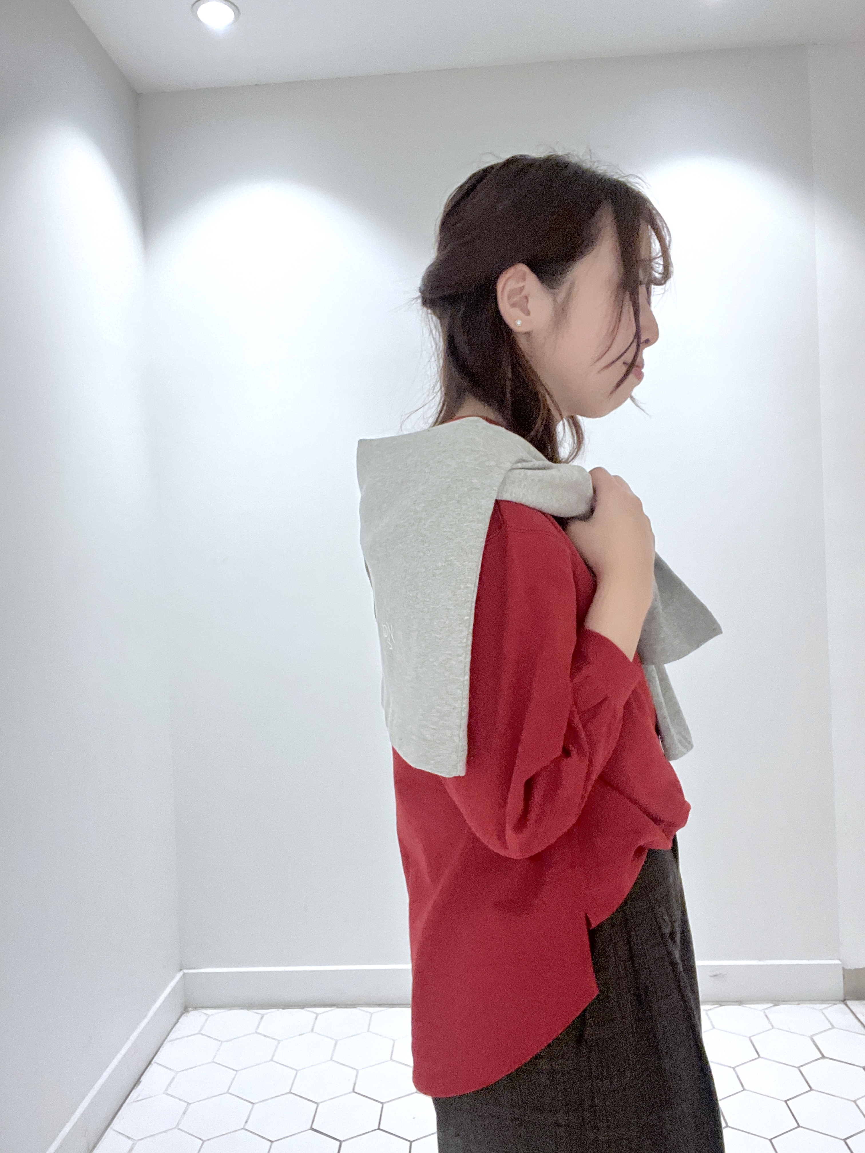 Makinoさんの「Dessin｜【洗える/6色展開】リングスナップミニ裏毛カーディガン」を使ったコーディネート