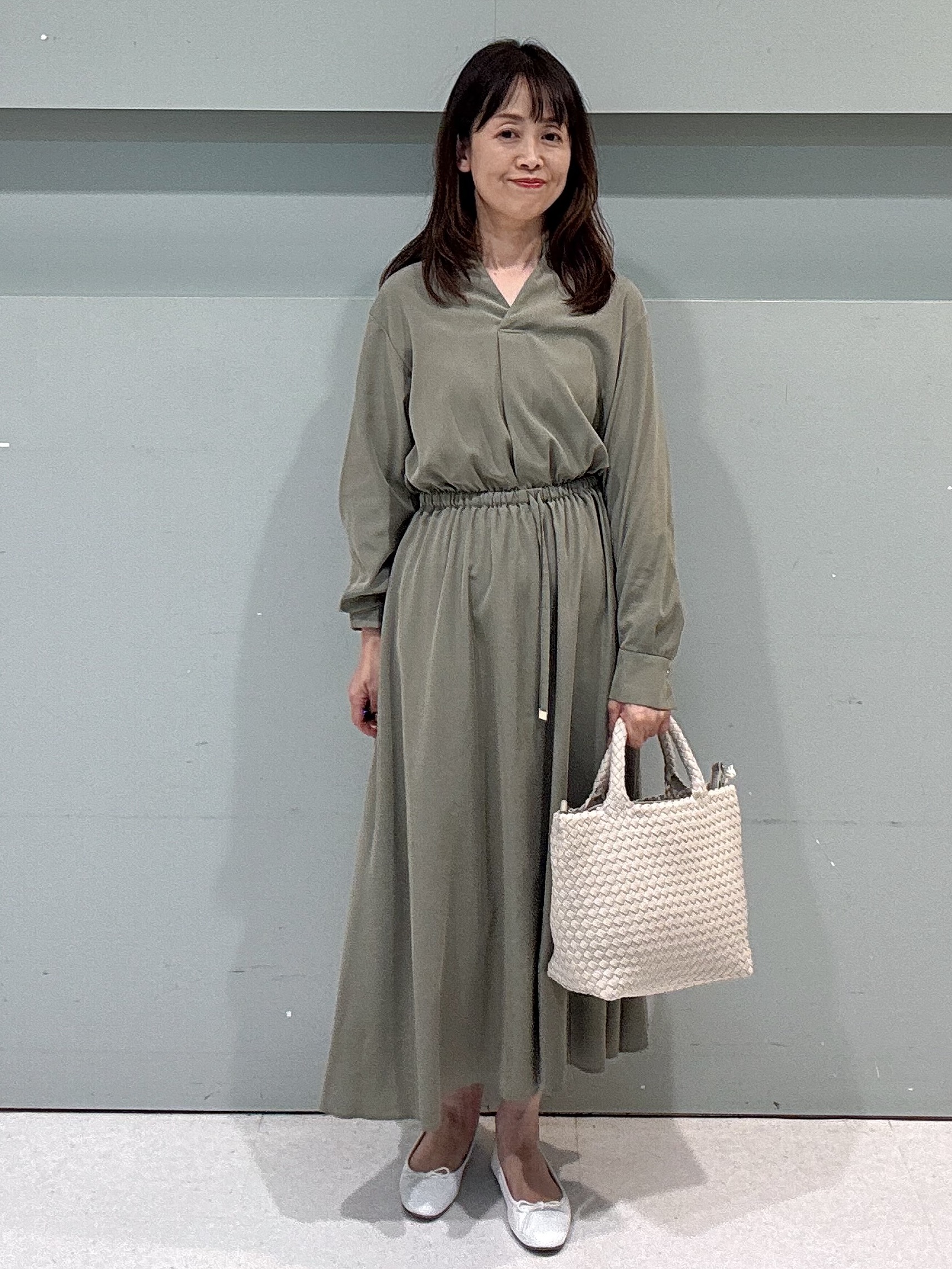 makiさんの「UNTITLED｜【アンサンブル可/秋羽織り】杢調ジップカーディガン」を使ったコーディネート