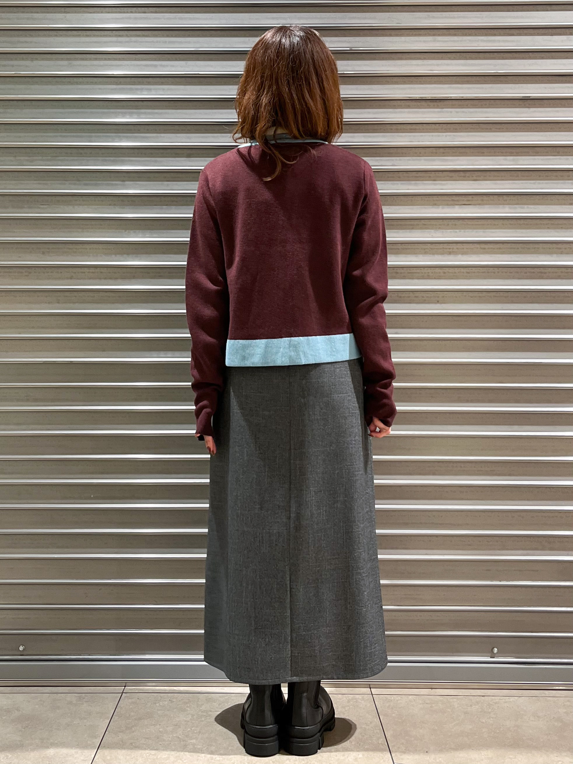 じゅんさんの「DRESSTERIOR｜【マシンウォッシャブル】コットンカシミヤバイカラーカーディガン」を使ったコーディネート