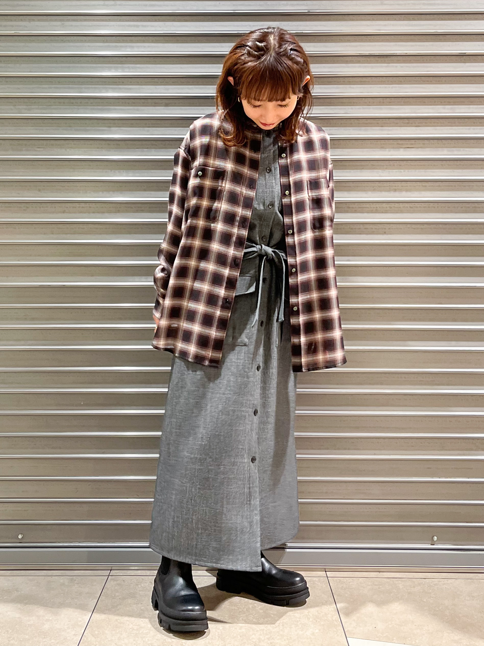 じゅんさんの「DRESSTERIOR｜【ウォッシャブル】ビエラオンブレチェックシャツ」を使ったコーディネート