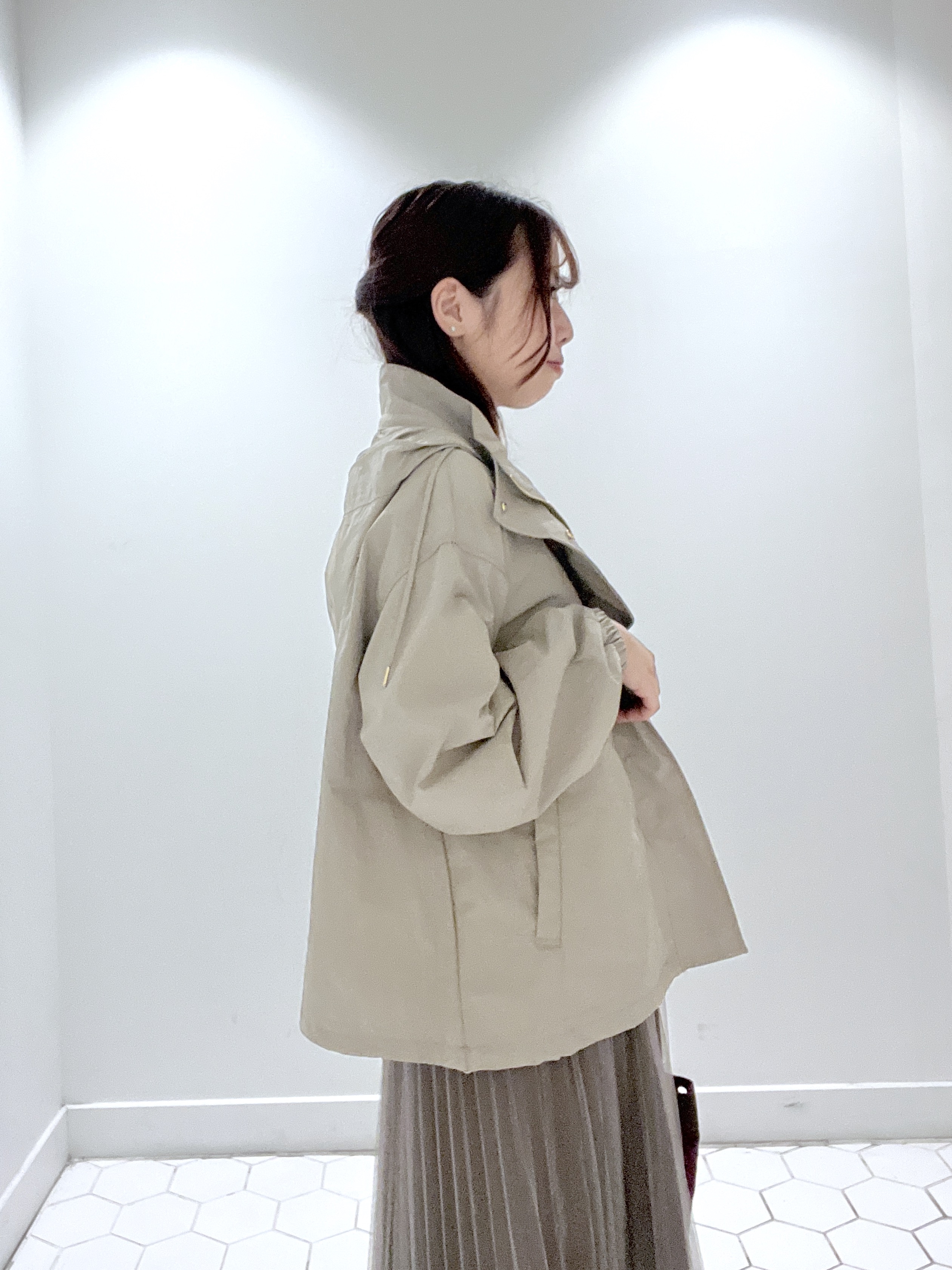 Makinoさんの「Dessin｜【撥水/2WAY/洗える】フード取り外し可能 撥水ナイロンマンパ」を使ったコーディネート