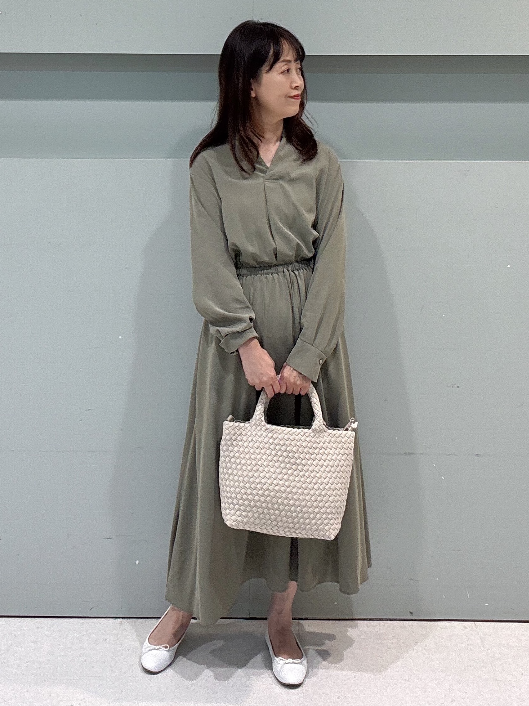 makiさんの「UNTITLED｜【アンサンブル可/秋羽織り】杢調ジップカーディガン」を使ったコーディネート