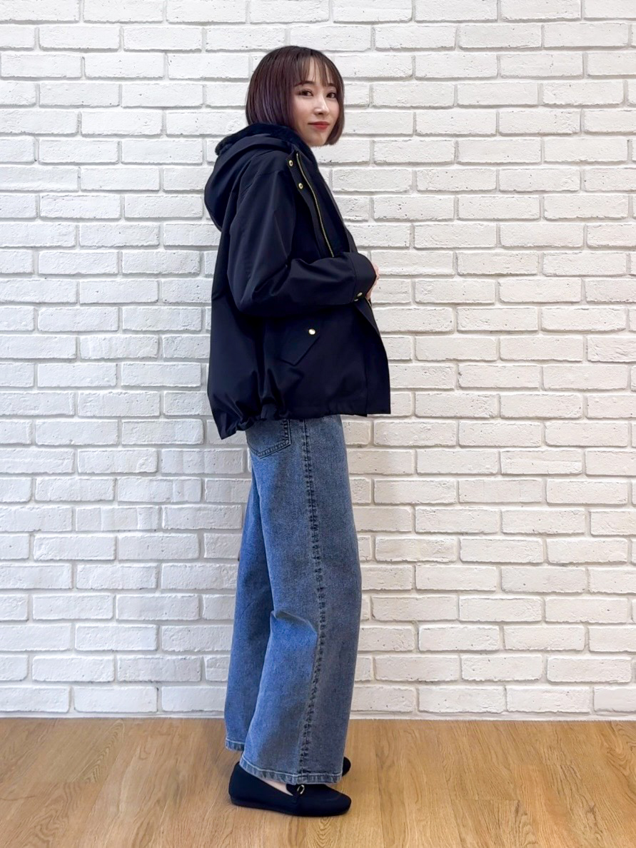 𝐜𝐡𝐢𝐤𝐚さんの「SHOO･LA･RUE｜【洗濯機可/撥水/マルチWAY】ファーライナー付き 毎日欲張りマンパ」を使ったコーディネート