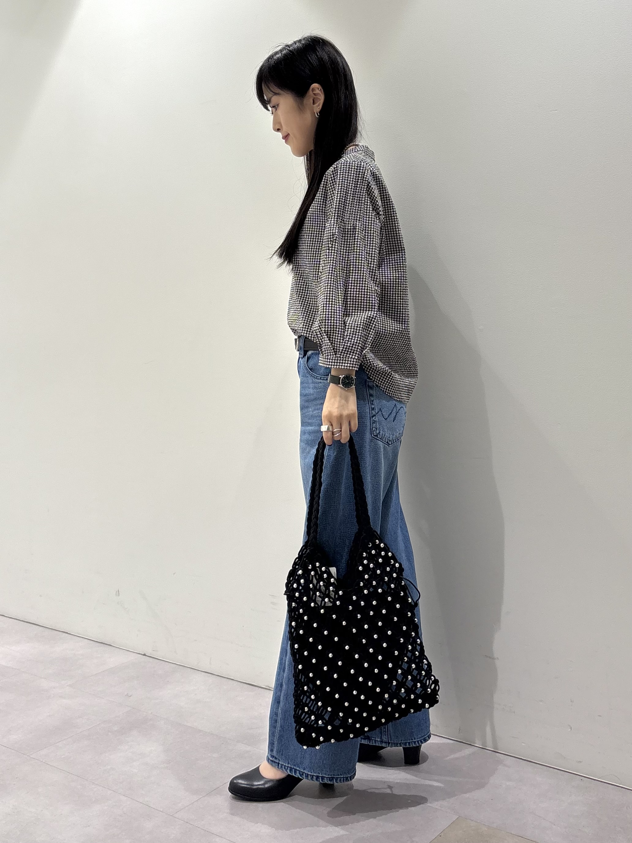 KEIKOさんの「INDIVI｜【初秋にピッタリ！／洗える】凹凸素材ミニスタンドトップス」を使ったコーディネート