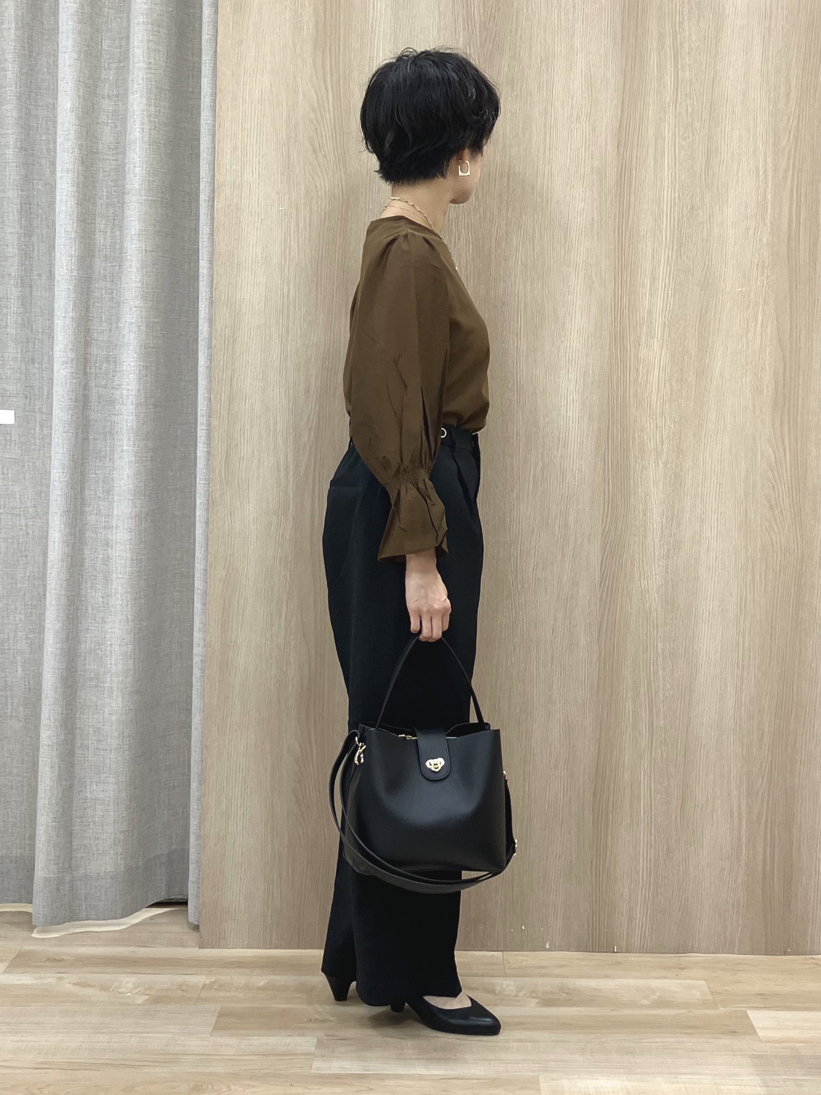 Keiさんの「grove｜布帛キャンディースリーブプルオーバー」を使ったコーディネート