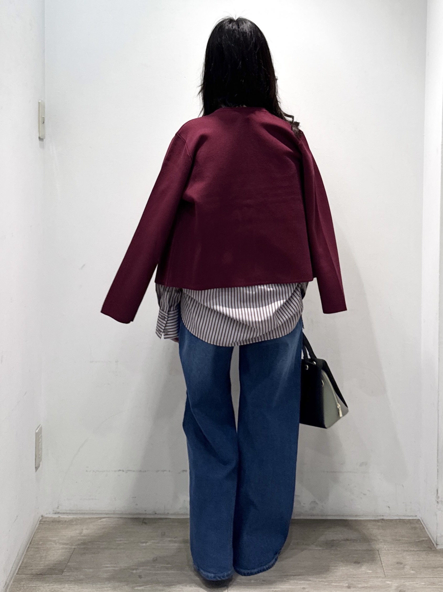 yuicciさんの「OPAQUE.CLIP｜スナップボタンニットカーディガン【5col／洗濯機OK／UVケア／遮熱性】」を使ったコーディネート