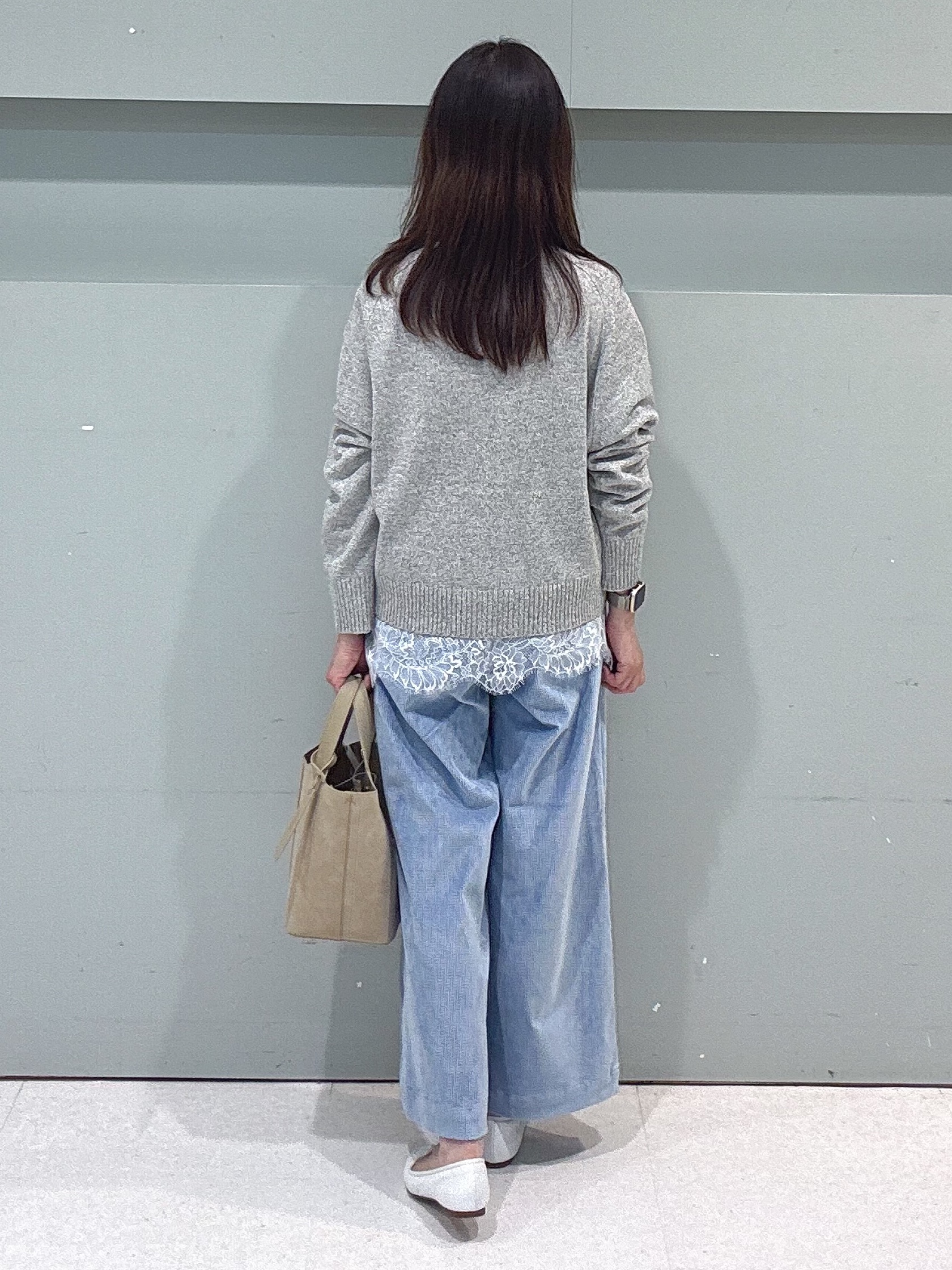 makiさんの「UNTITLED｜【アンサンブル可/秋羽織り】杢調ジップカーディガン」を使ったコーディネート