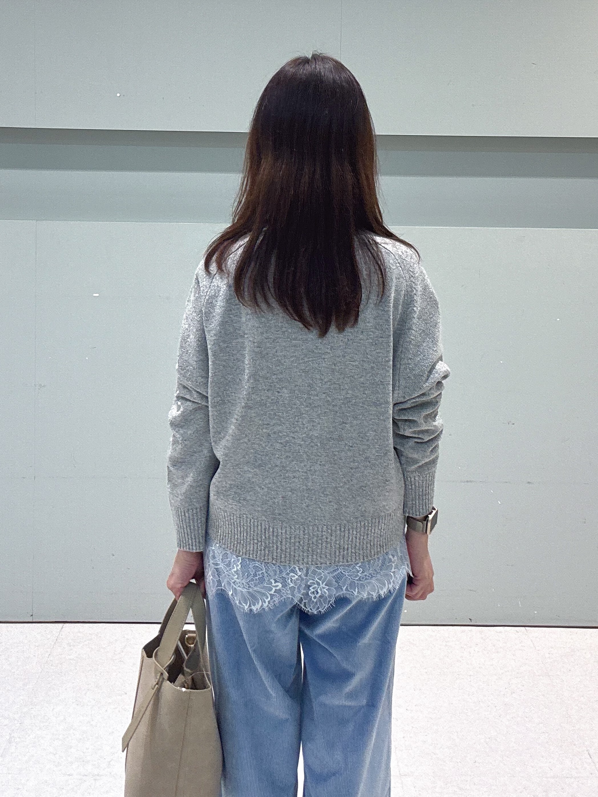 makiさんの「UNTITLED｜【アンサンブル可/秋羽織り】杢調ジップカーディガン」を使ったコーディネート