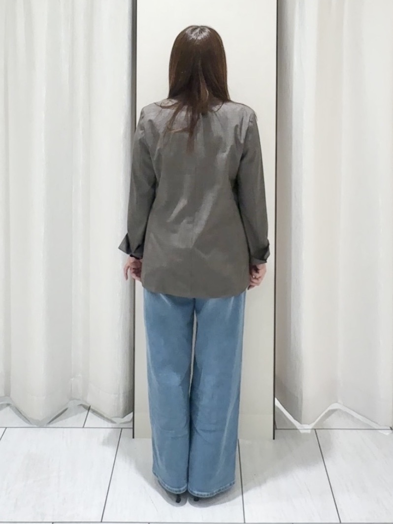 ʏᴜᴋɪᴋᴏさんの「UNTITLED｜【セットアップ可/秋羽織り/お仕事スーツ】ウールブレンドダブルジャケット」を使ったコーディネート