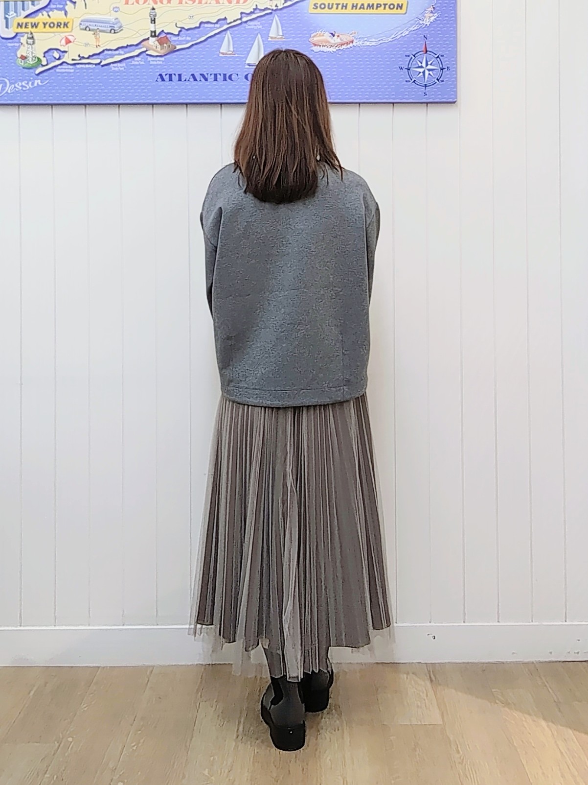 itoさんの「Dessin｜【洗える/秋羽織り】衿コーデュロイデニムジャケット」を使ったコーディネート