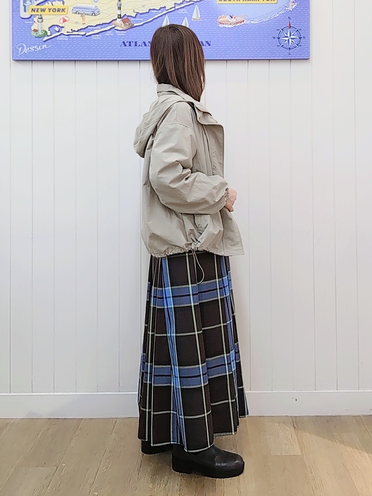 itoさんの「Dessin｜【撥水/2WAY/洗える】フード取り外し可能 撥水ナイロンマンパ」を使ったコーディネート