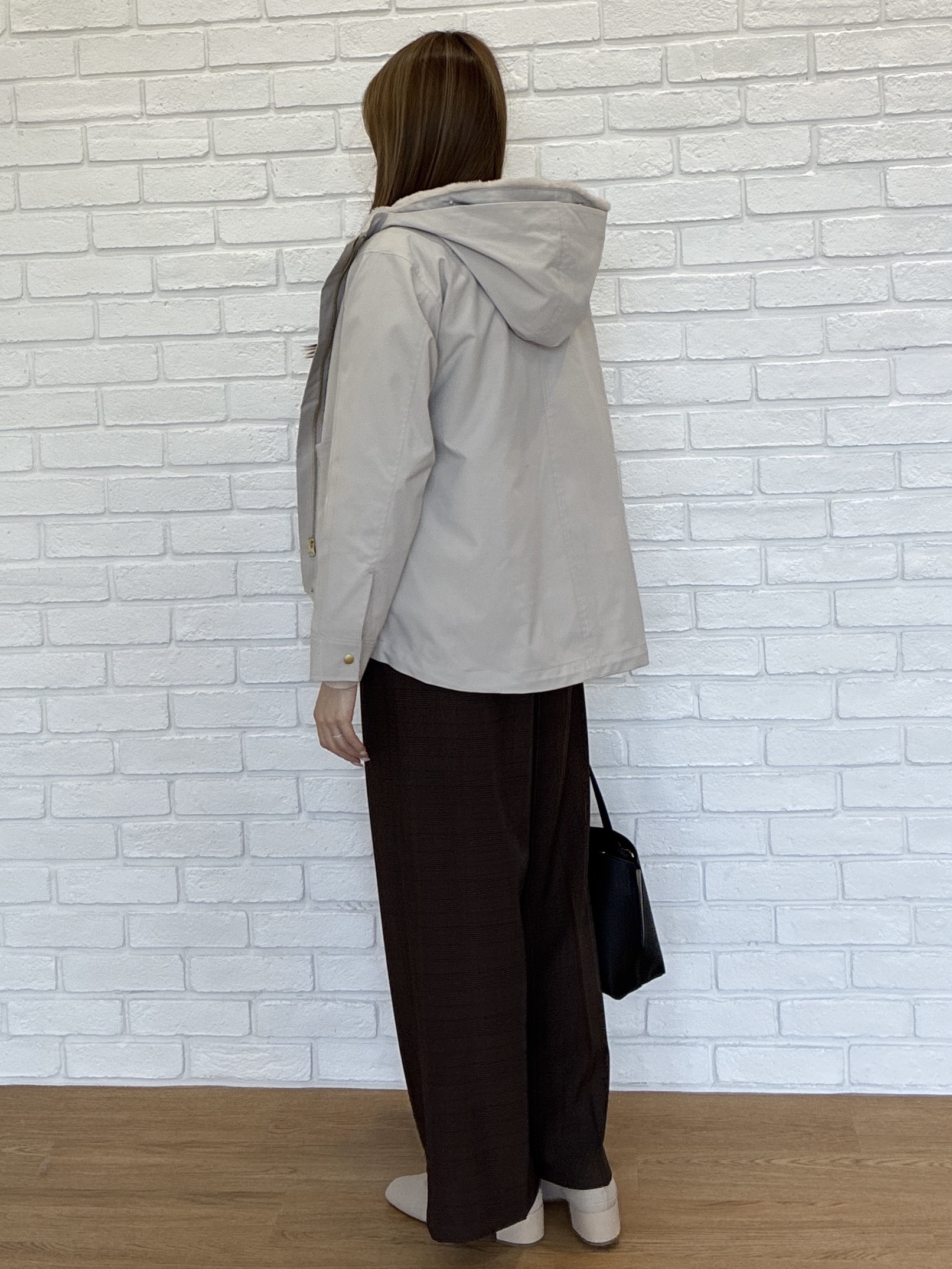 sayaさんの「SHOO･LA･RUE｜【洗濯機可/撥水/マルチWAY】ファーライナー付き 毎日欲張りマンパ」を使ったコーディネート