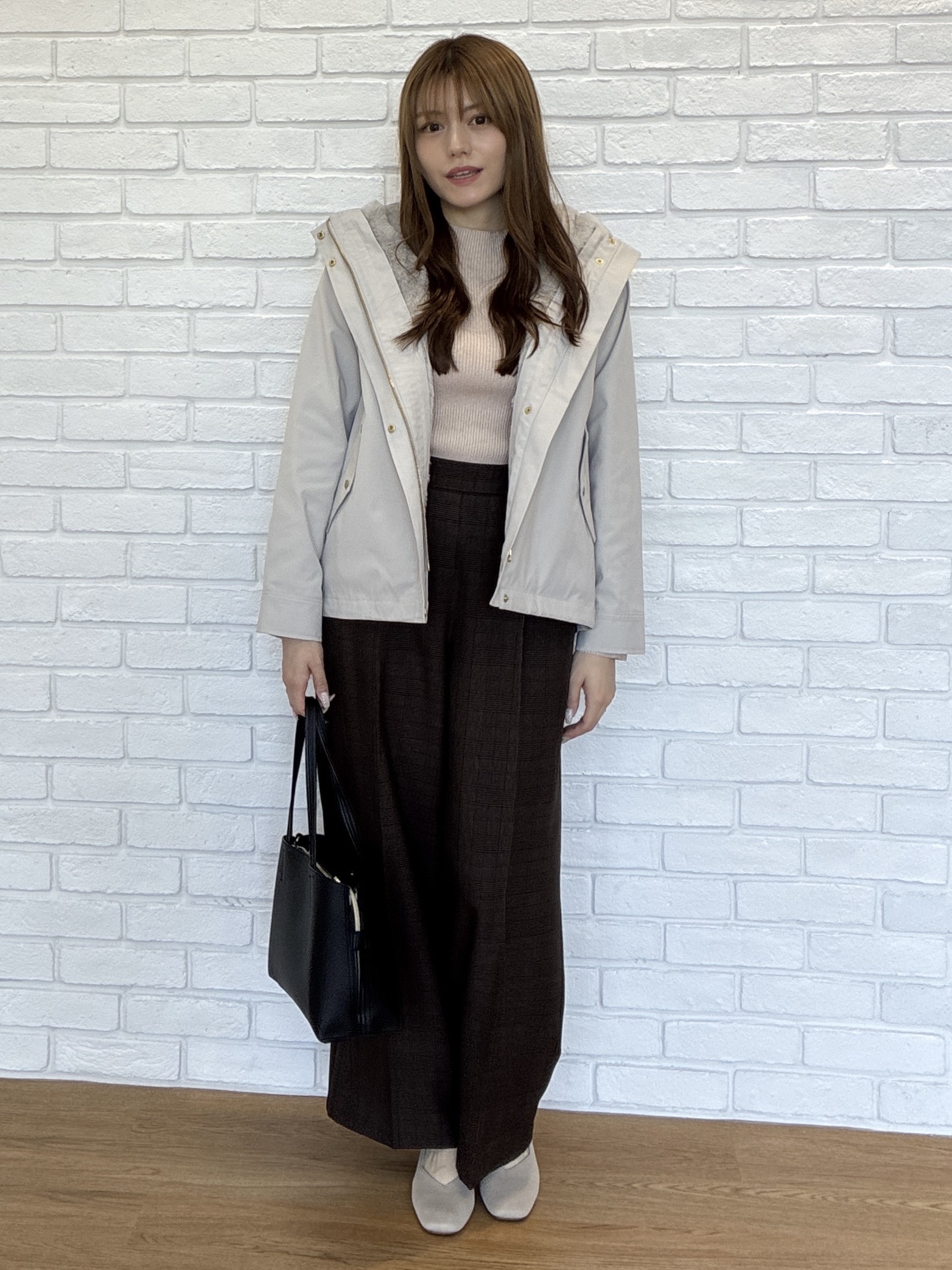 sayaさんの「SHOO･LA･RUE｜【洗濯機可/撥水/マルチWAY】ファーライナー付き 毎日欲張りマンパ」を使ったコーディネート