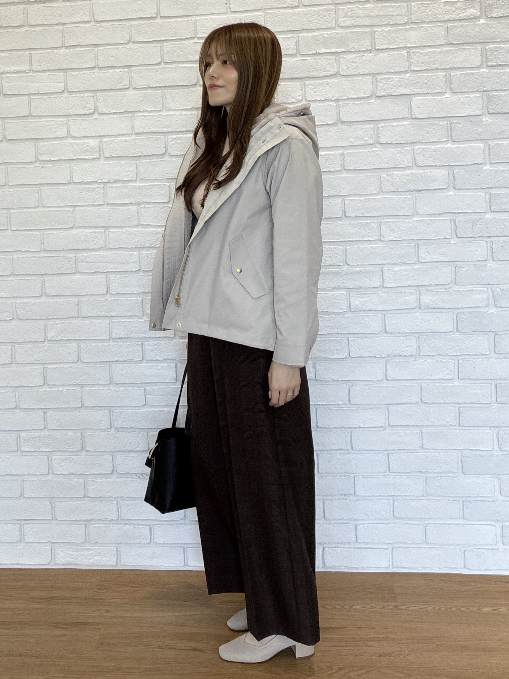 sayaさんの「SHOO･LA･RUE｜【洗濯機可/撥水/マルチWAY】ファーライナー付き 毎日欲張りマンパ」を使ったコーディネート
