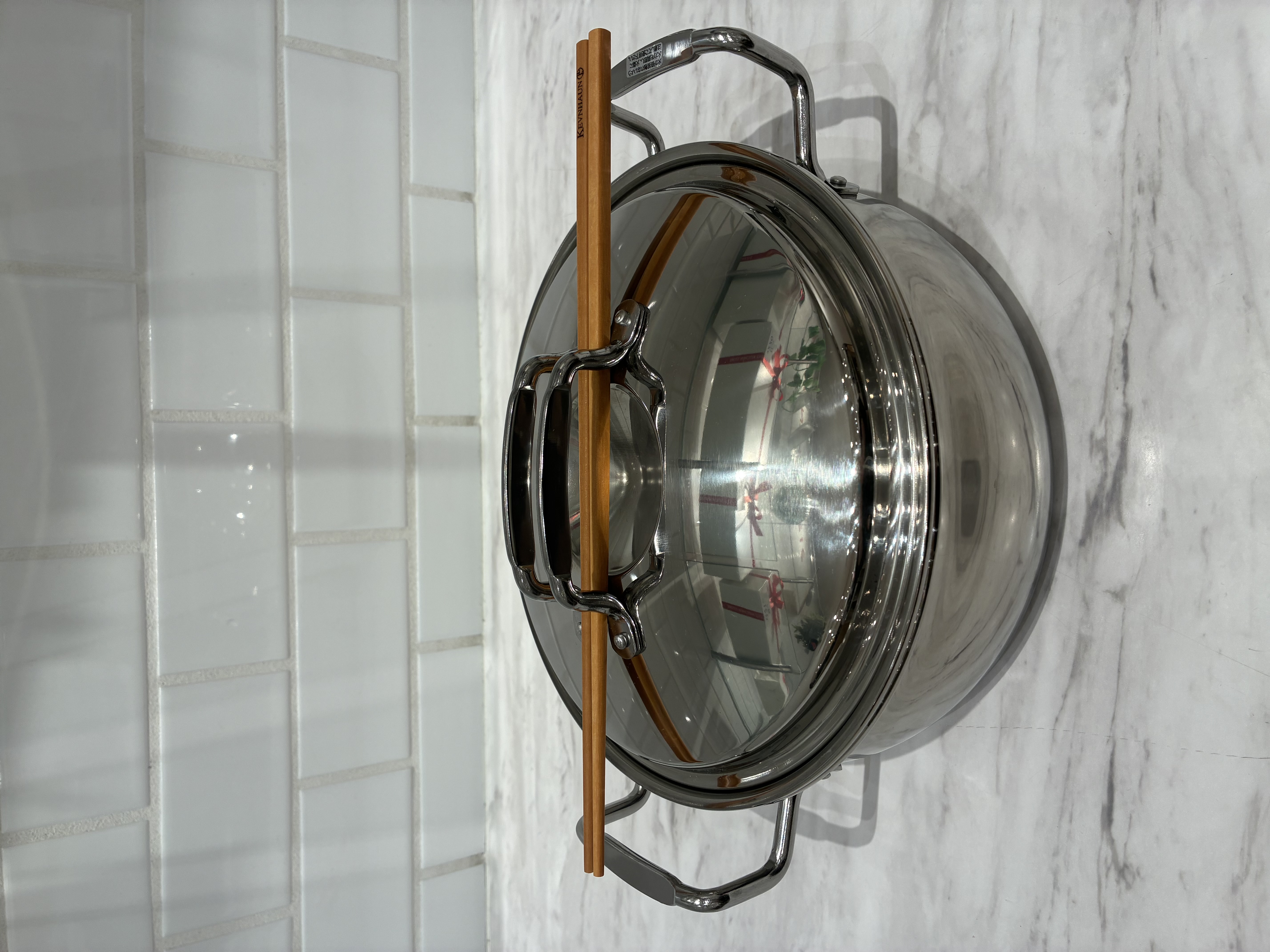 リエコさんの「212 KITCHEN STORE｜和粋 ステンレス製土鍋風卓上鍋22cm(目皿付)」を使ったコーディネート
