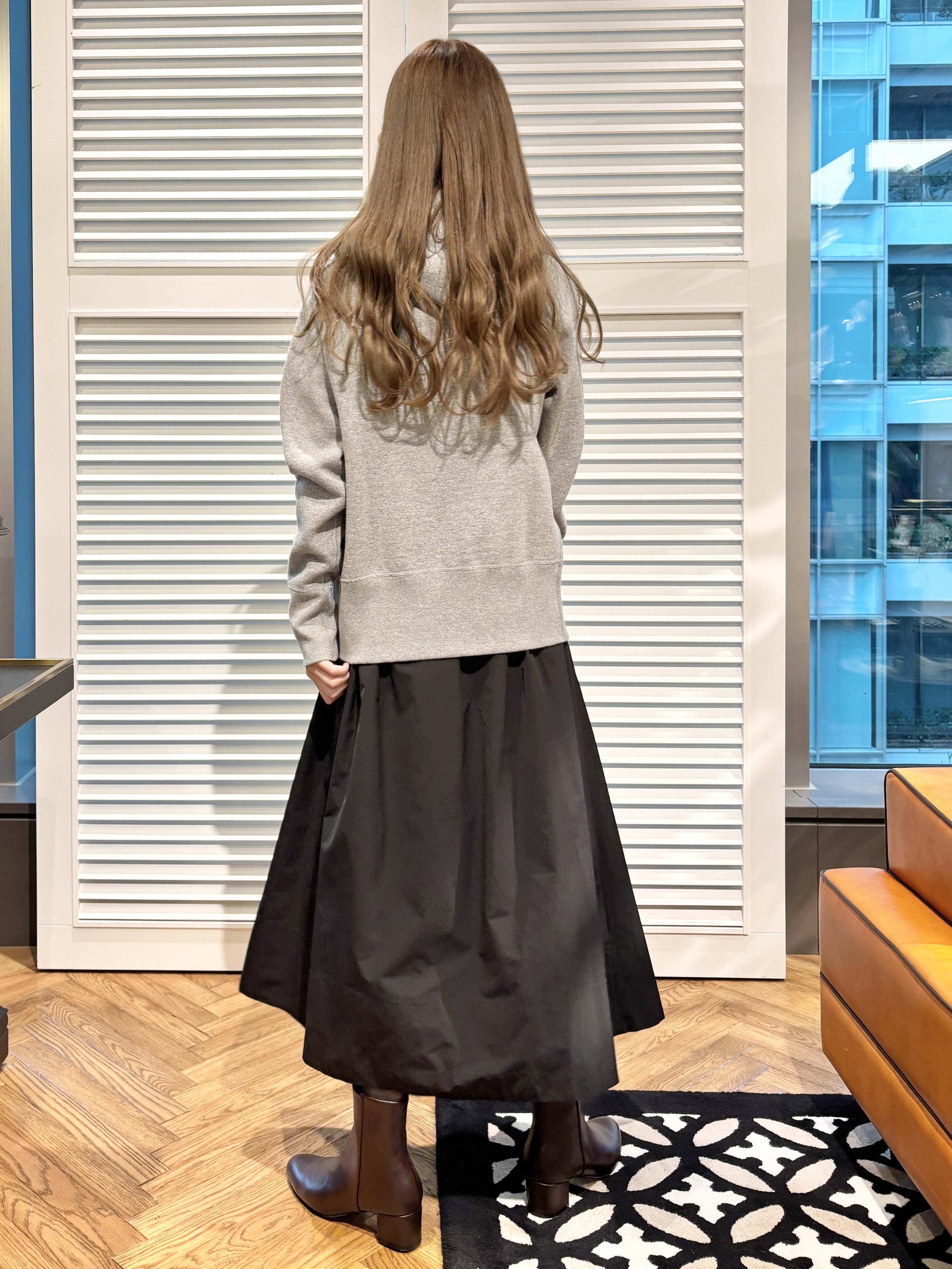清水夏姫さんの「DRESSTERIOR｜デキシー吊裏毛ジップアップパーカ」を使ったコーディネート
