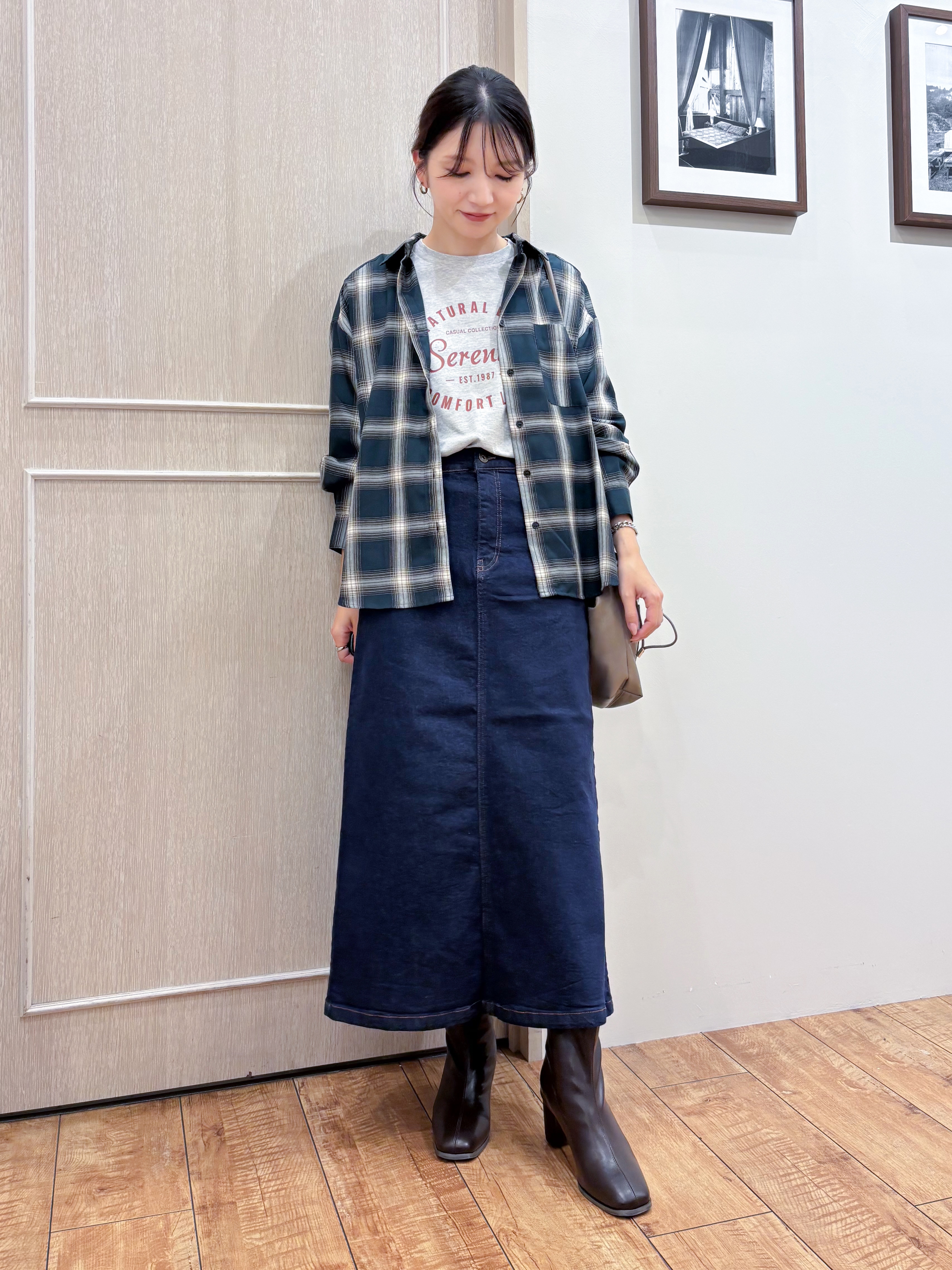 なみさんの「SHOO･LA･RUE｜【洗濯後しわになりにくい/S-LL】気分で選ぶ 大人のデイリー使いに ベーシックシャツ」を使ったコーディネート