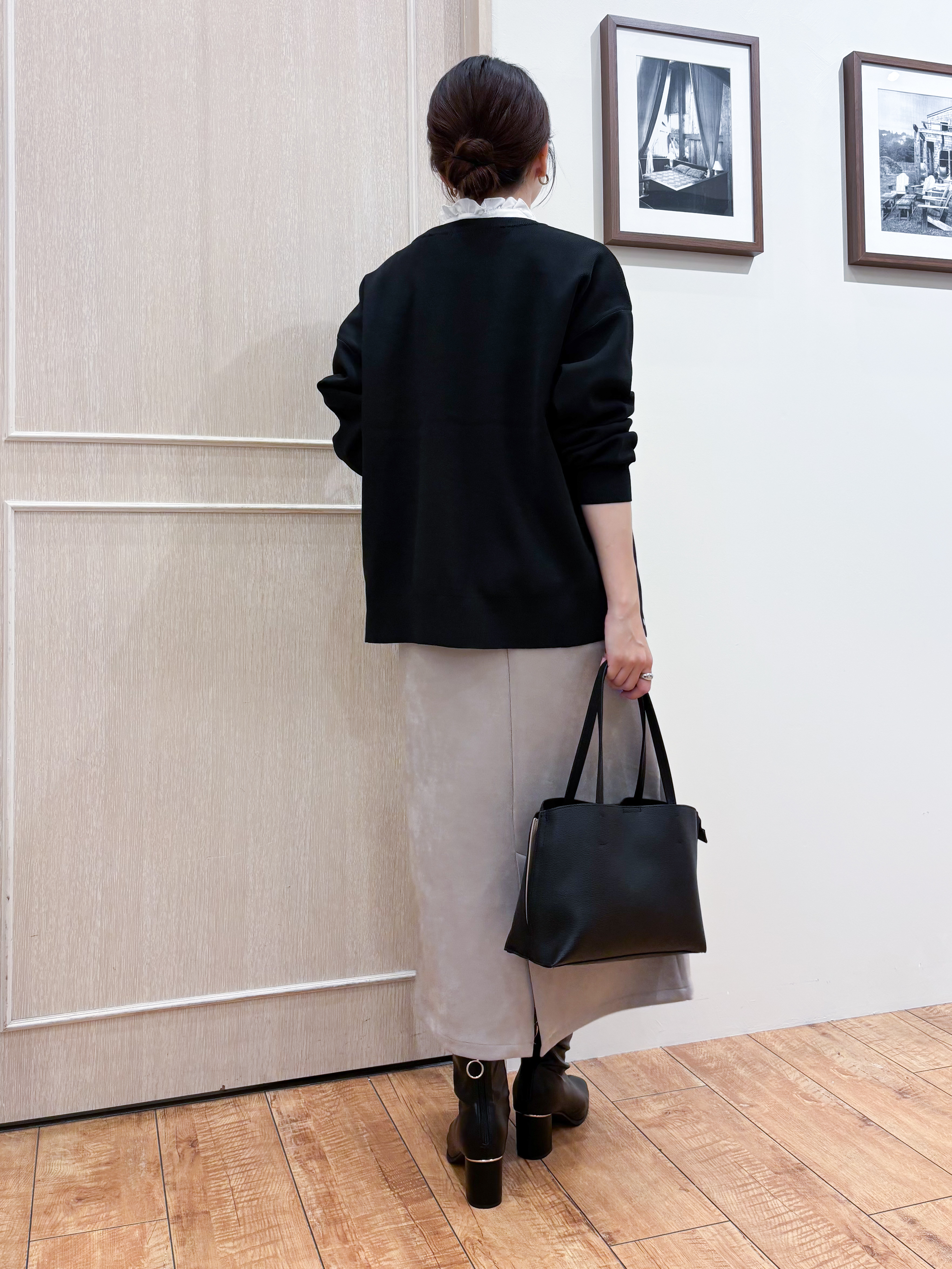 なみさんの「SHOO･LA･RUE｜【セットアップ可/洗濯機可】軽やかに羽織れる スポンディッシュ ニットカーディガン」を使ったコーディネート