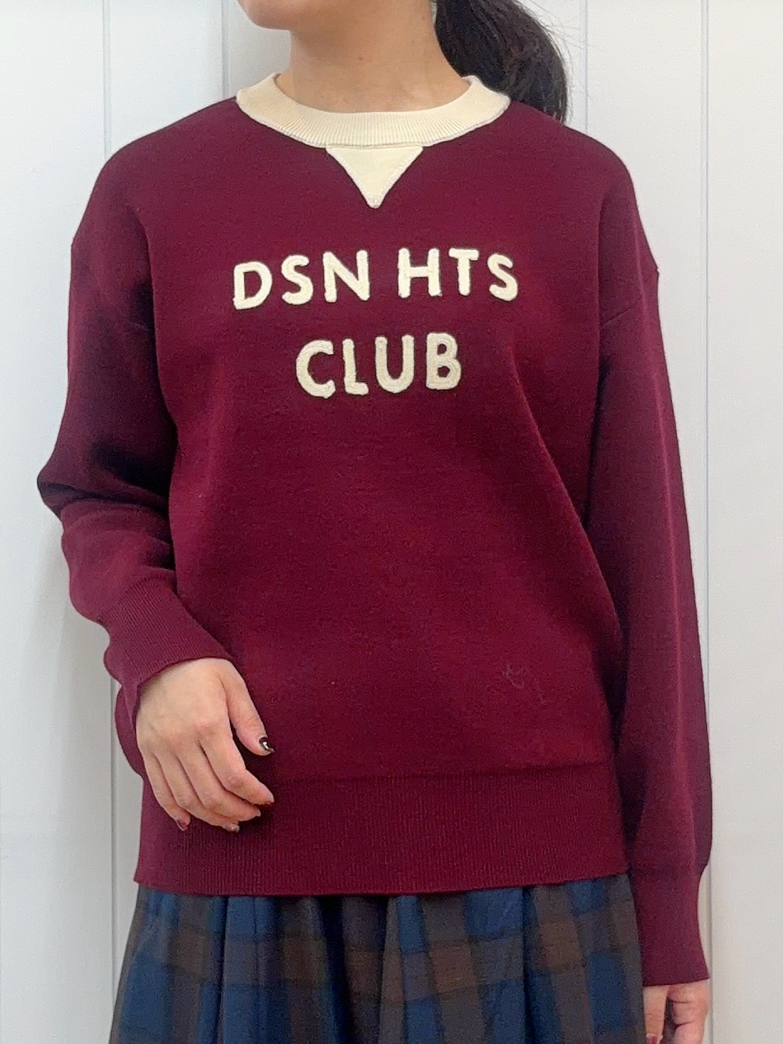 Mayaさんの「Dessin｜【高レビュー/洗える/ウエストゴム】チェック柄フレアースカート」を使ったコーディネート