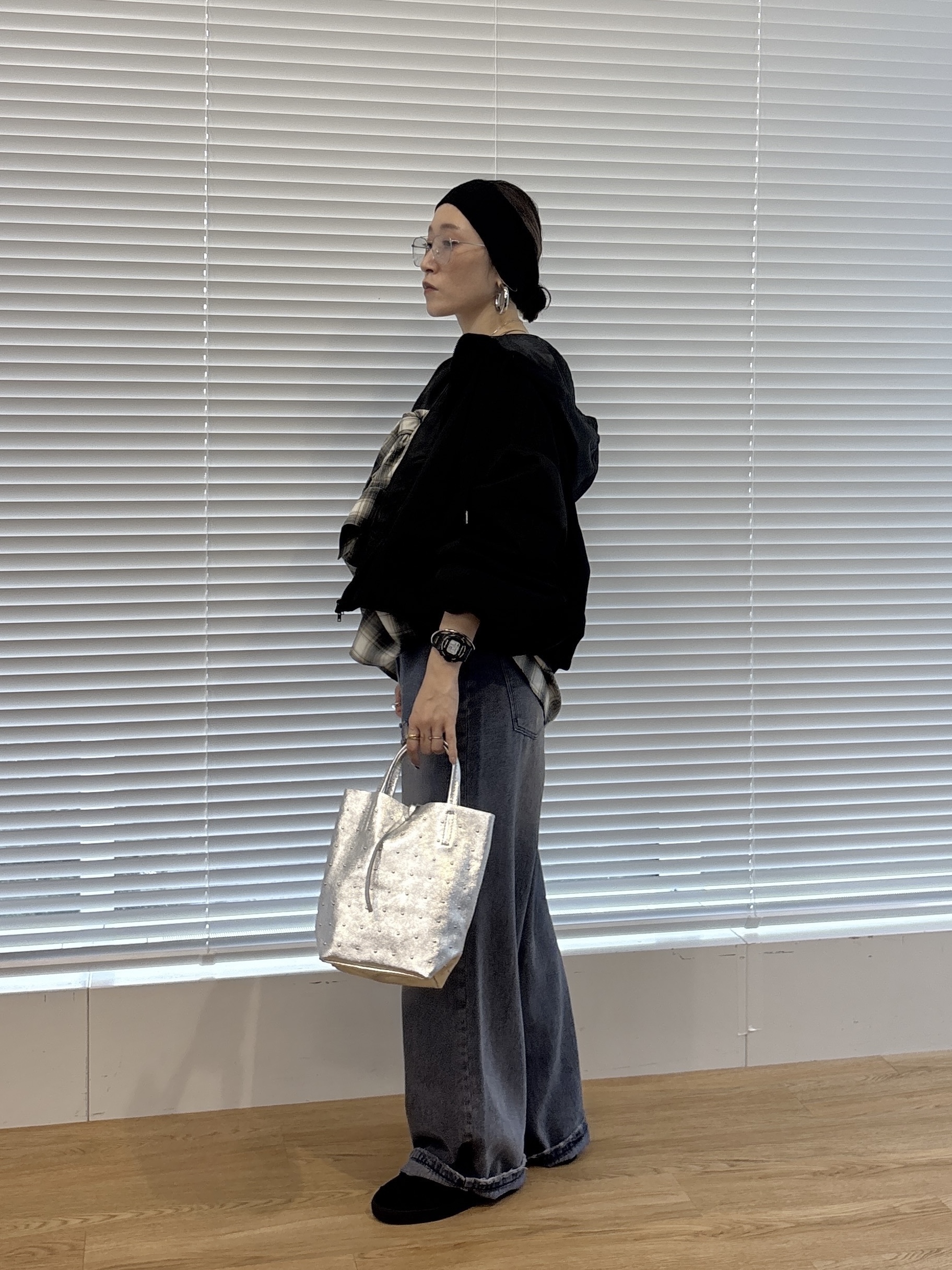 kotakiさんの「INDIVI｜ツイルフーディブルゾン」を使ったコーディネート
