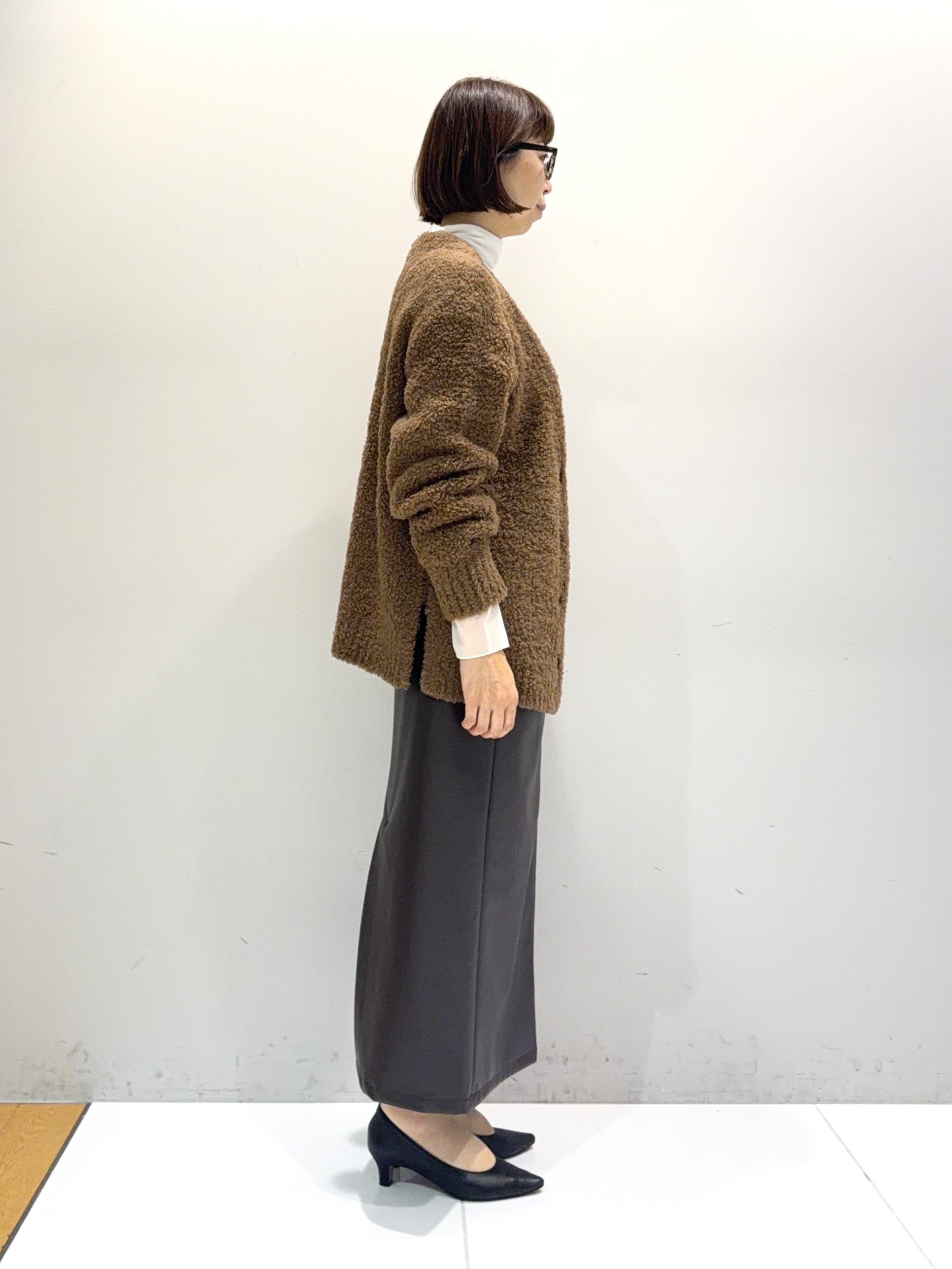 murayamaさんの「INDIVI｜【レイヤード／袖口シアー／日本製】ベロアジャージトップス」を使ったコーディネート