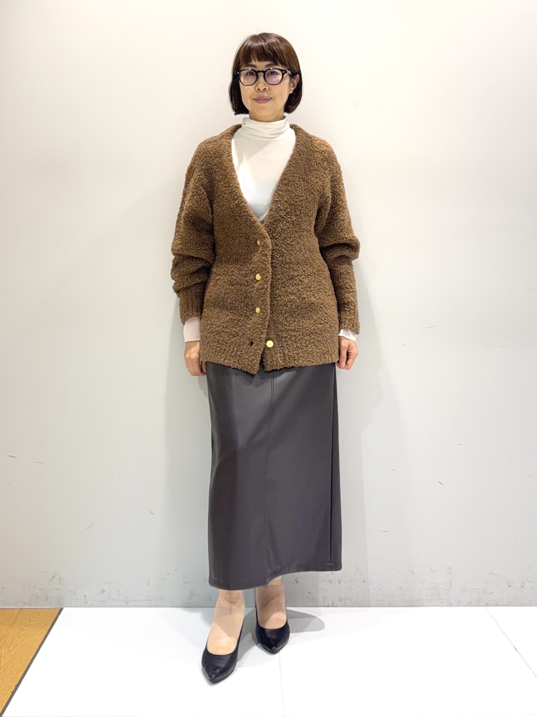 murayamaさんの「INDIVI｜【レイヤード／袖口シアー／日本製】ベロアジャージトップス」を使ったコーディネート