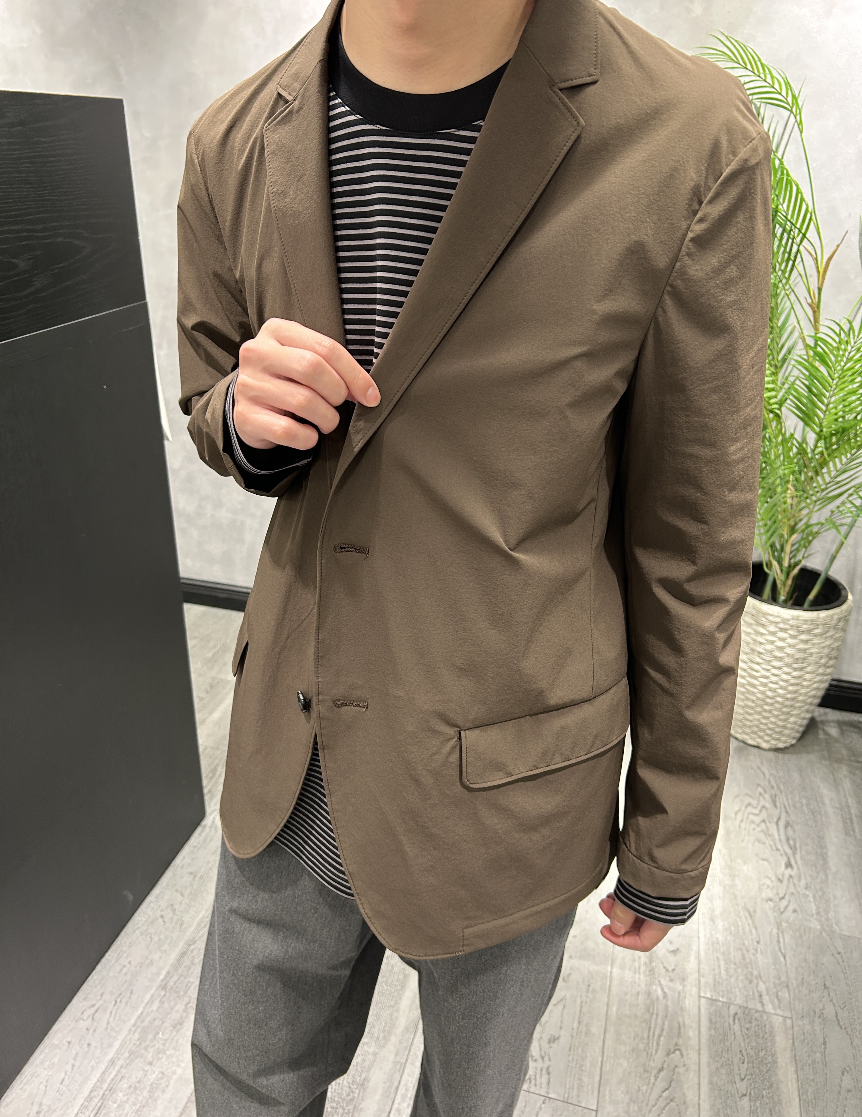 ruiさんの「TAKEO KIKUCHI｜3Dナイロンストレッチ ジャケット」を使ったコーディネート