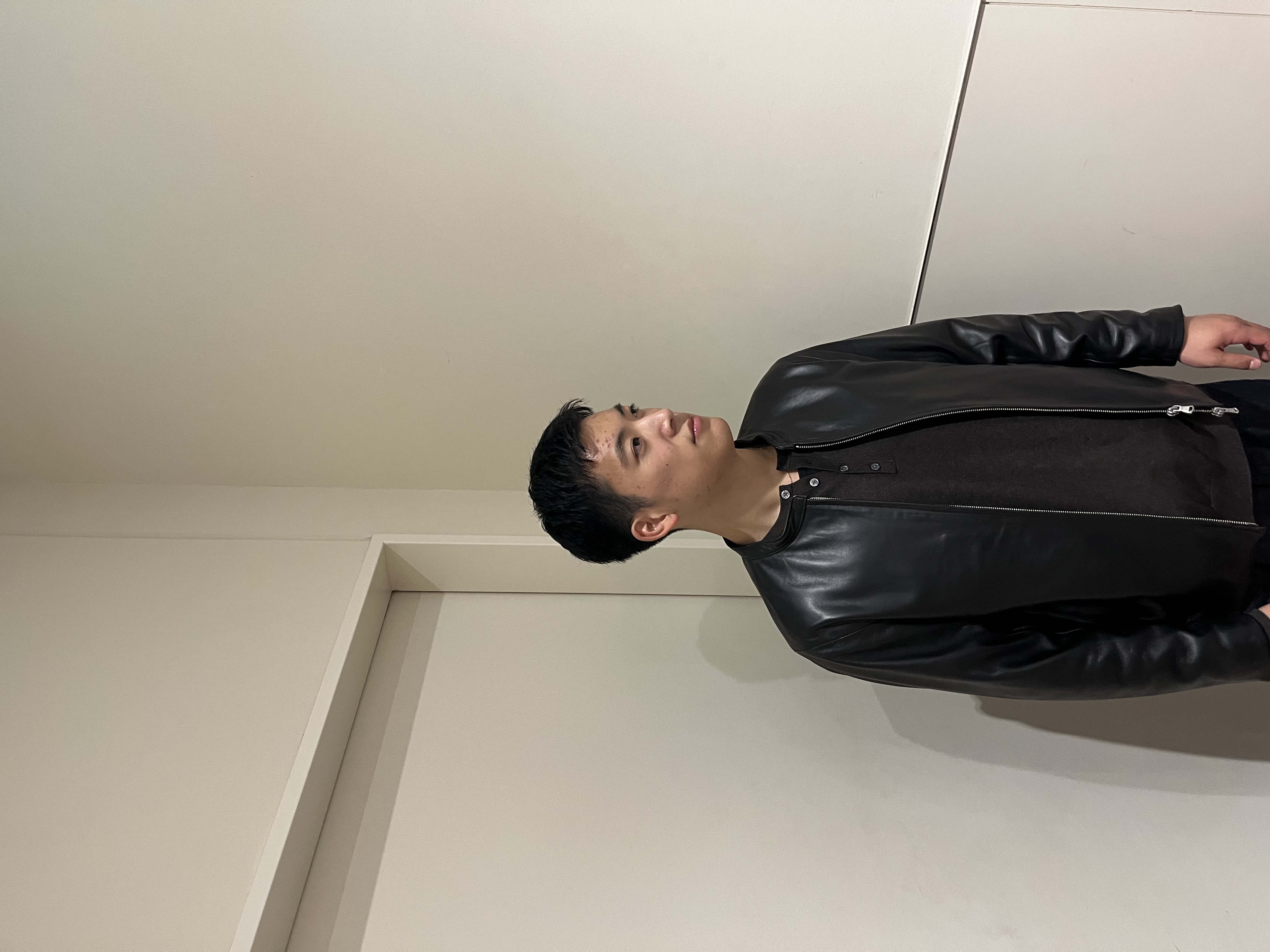 RITSUKIさんの「tk.TAKEO KIKUCHI｜【本革】シングルレザージャケット」を使ったコーディネート