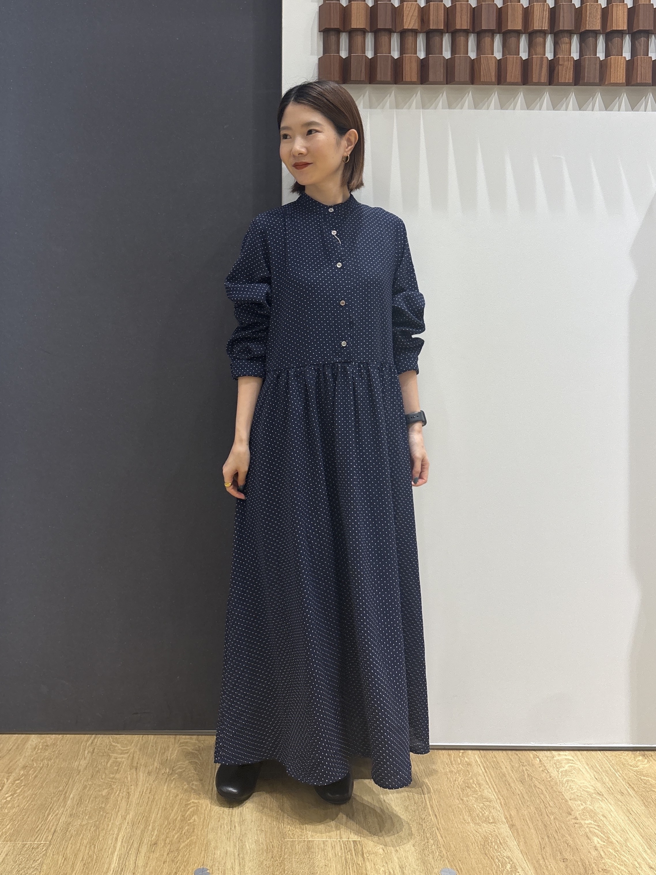risaさんの「Dessin｜【手洗い可】ドットプリントワンピース」を使ったコーディネート
