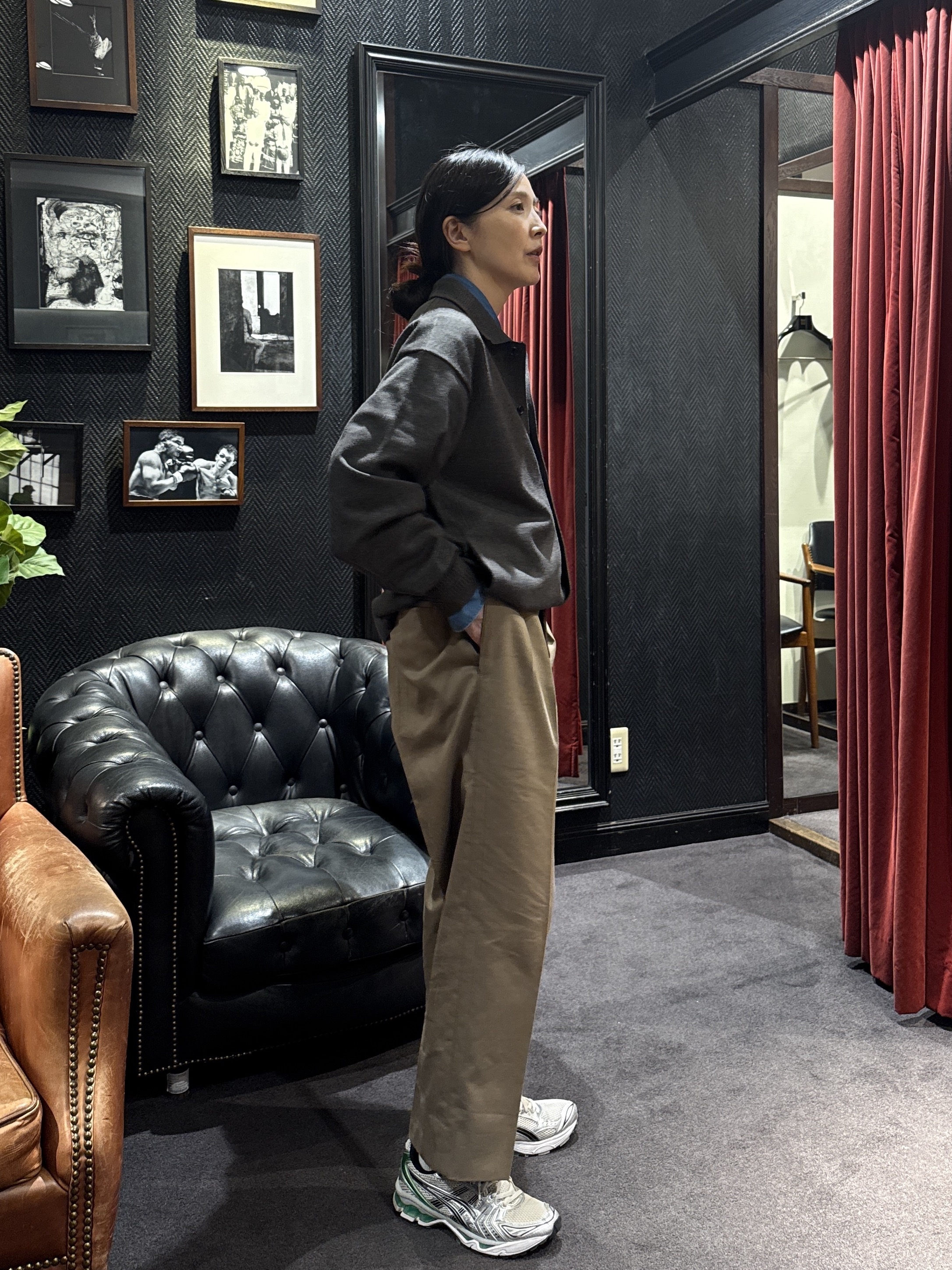 神野（jinno）さんの「TAKEO KIKUCHI｜ニット シャツ カーディガン」を使ったコーディネート