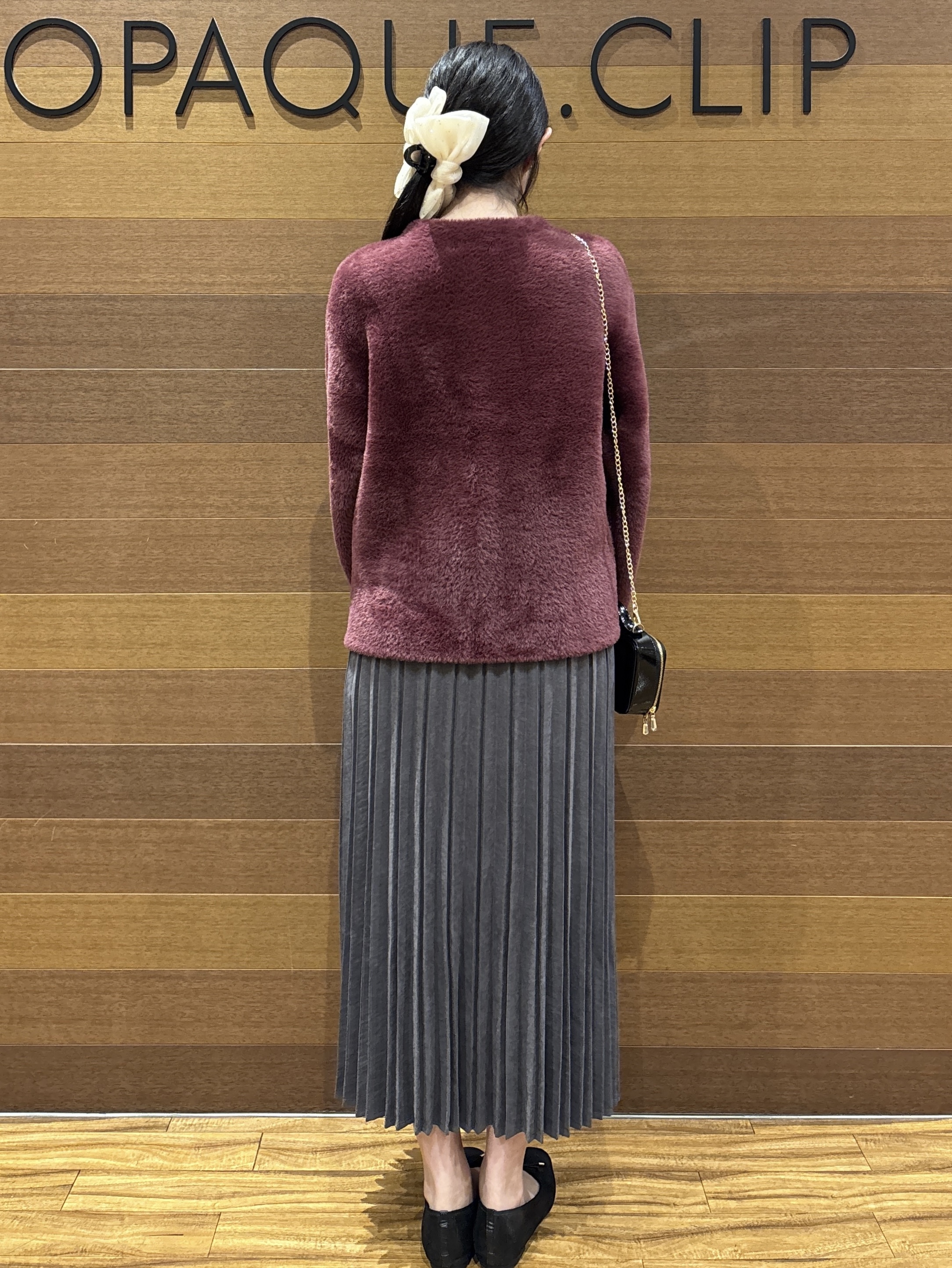 わかなさんの「OPAQUE.CLIP｜ダブルフェイスニットカーディガン」を使ったコーディネート