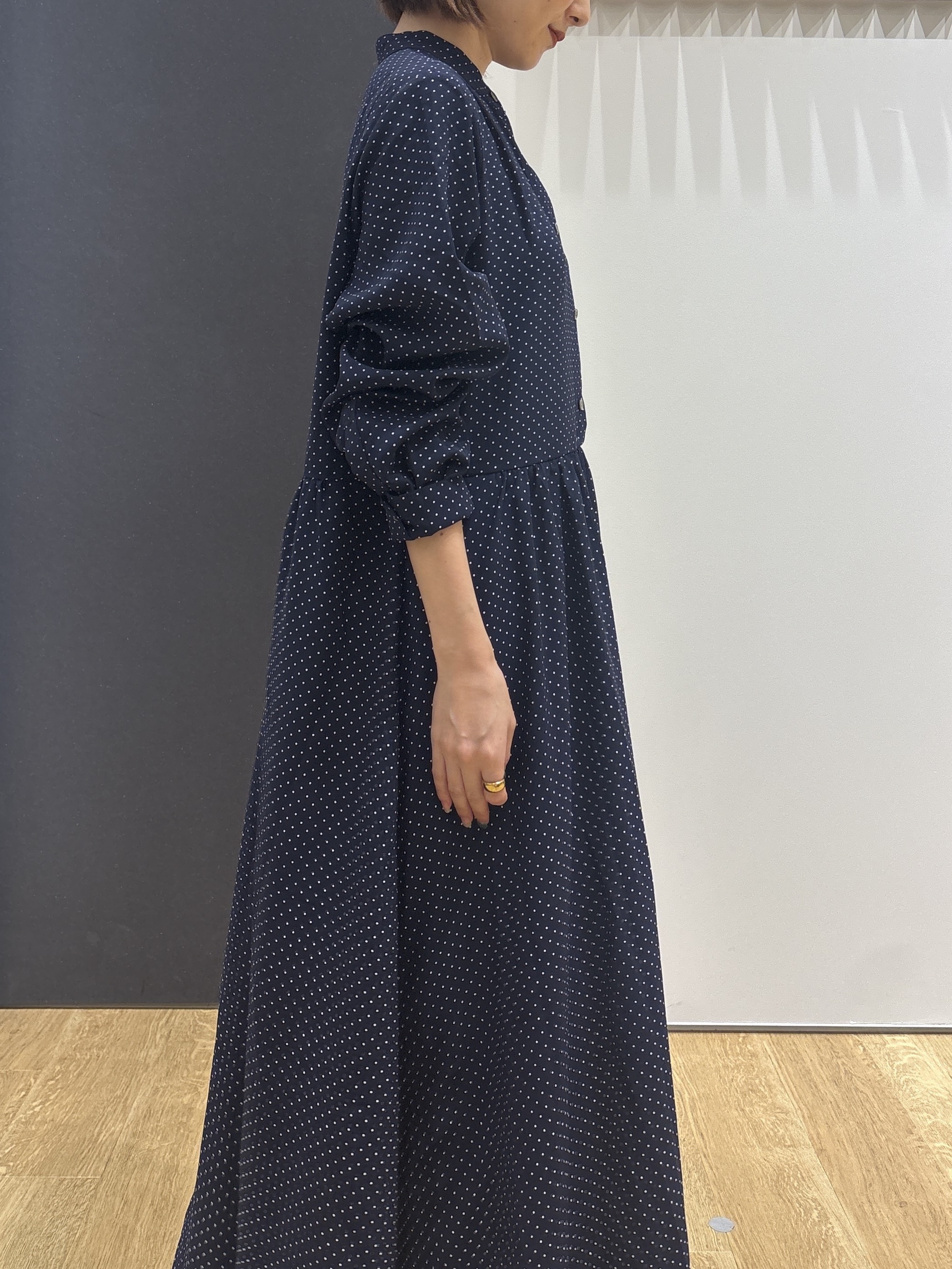 risaさんの「Dessin｜【手洗い可】ドットプリントワンピース」を使ったコーディネート