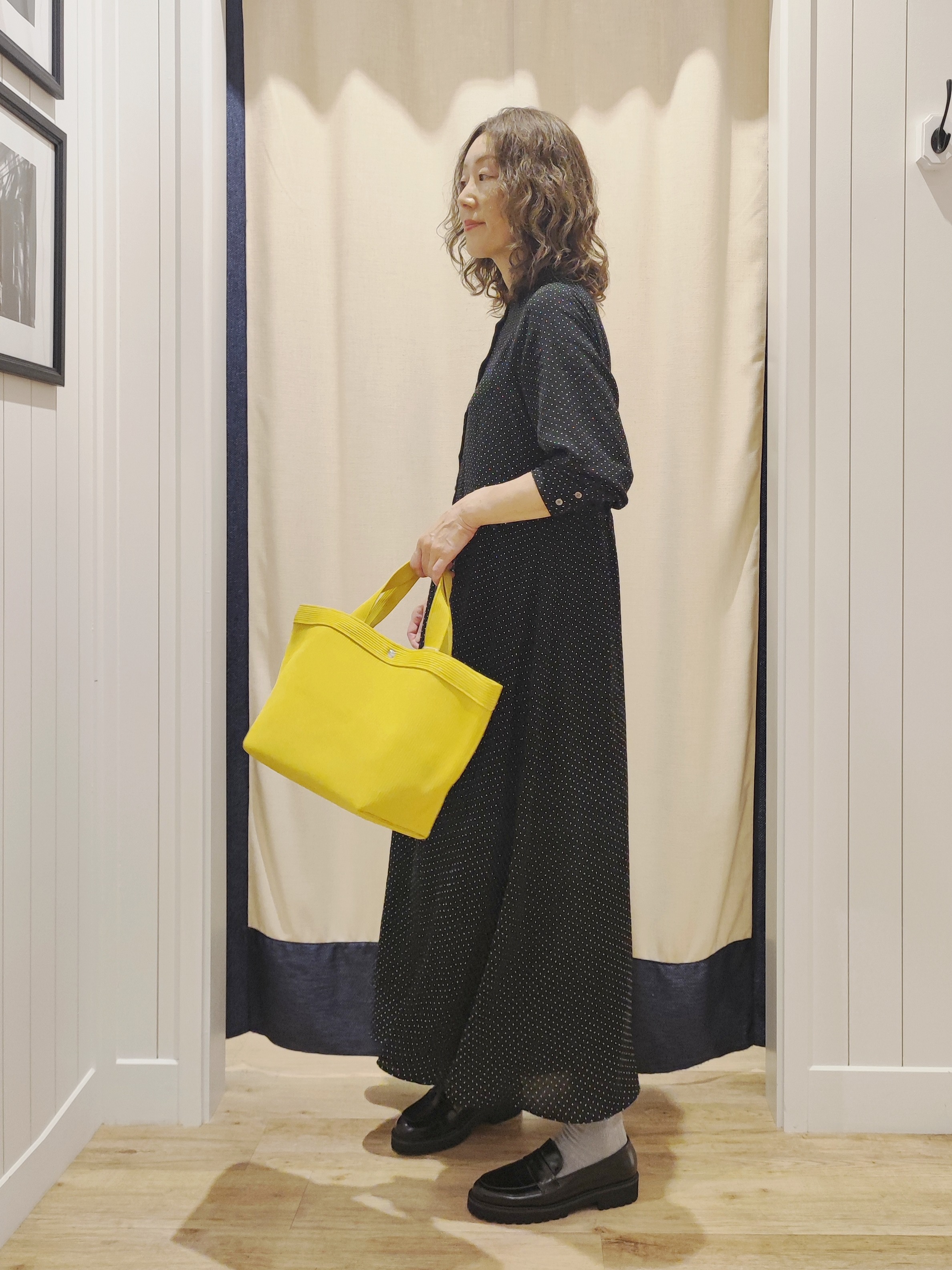 toyaさんの「Dessin｜【手洗い可】ドットプリントワンピース」を使ったコーディネート