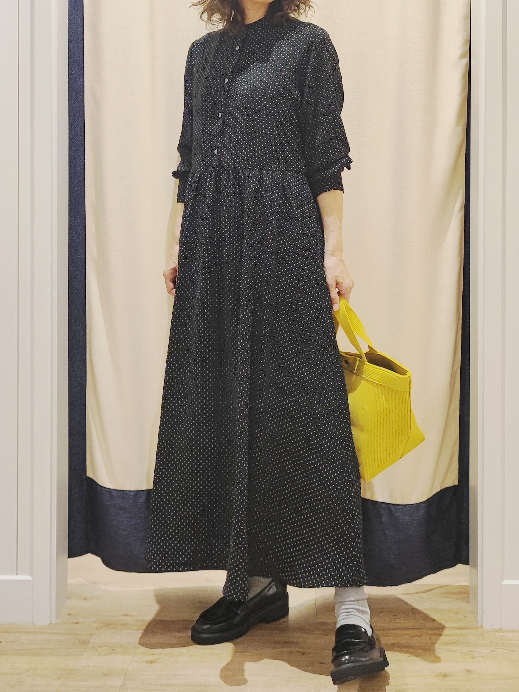 toyaさんの「Dessin｜【手洗い可】ドットプリントワンピース」を使ったコーディネート