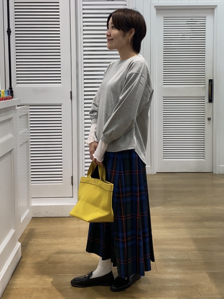 Hamaさんの「Dessin｜【洗える/7色展開/XS-L】バックヘンリーミニ裏毛 長袖」を使ったコーディネート