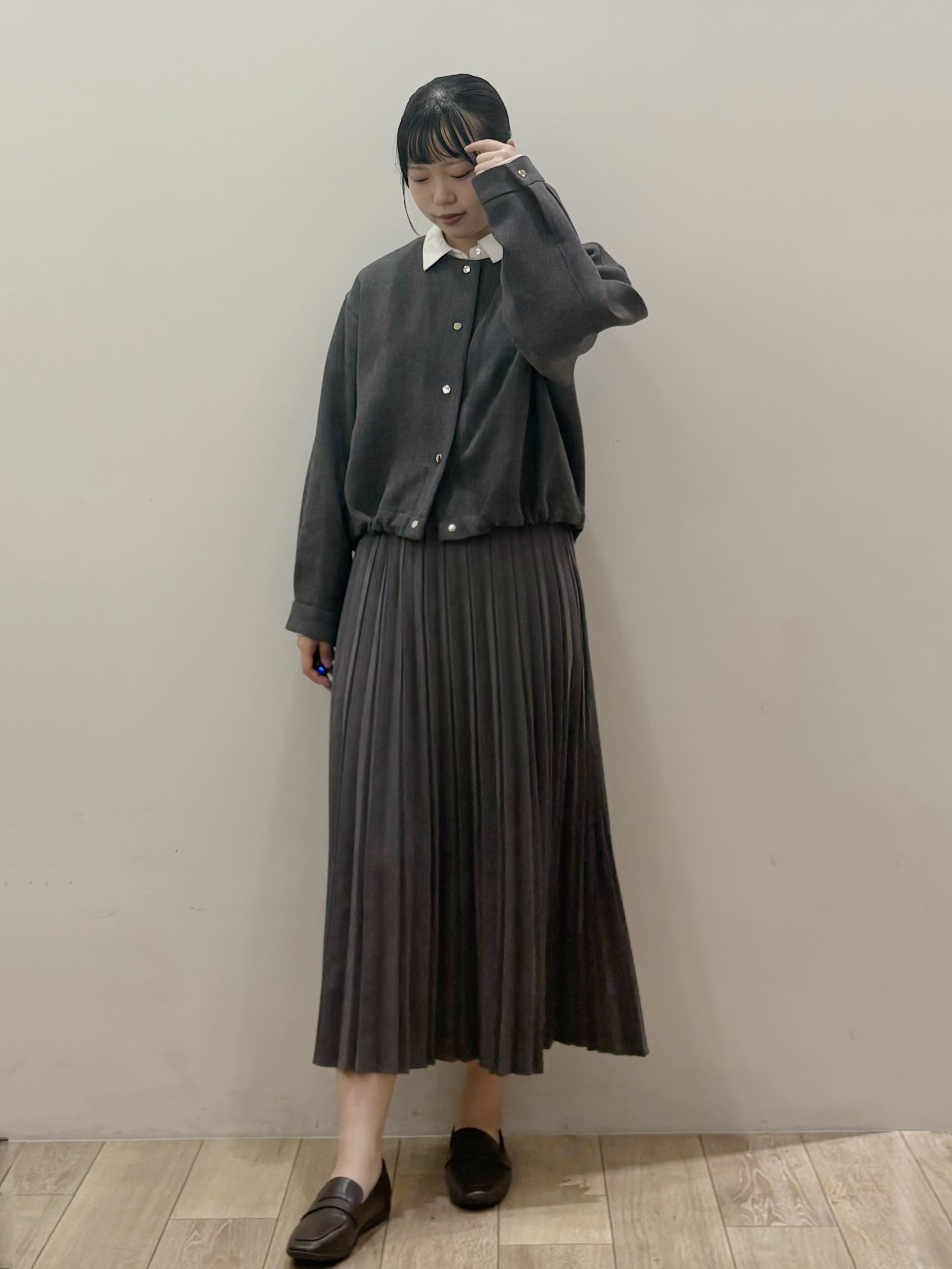 kuroさんの「OPAQUE.CLIP｜スナップボタンブルゾン【洗濯OK】」を使ったコーディネート