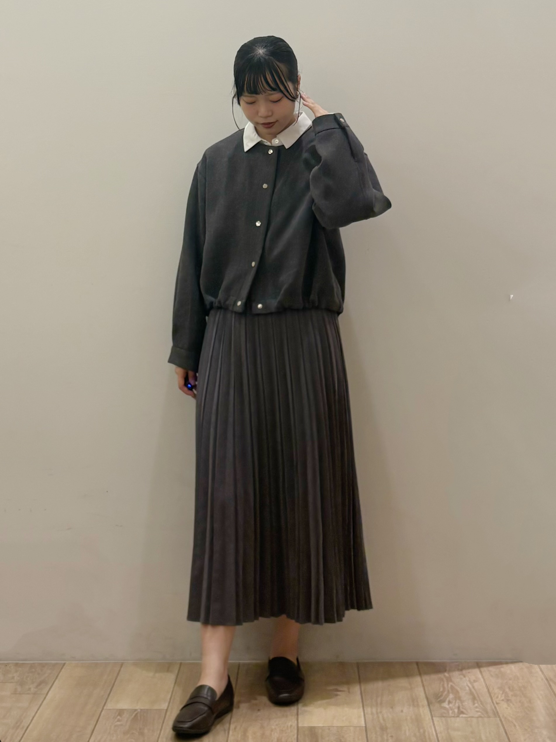 kuroさんの「OPAQUE.CLIP｜スナップボタンブルゾン【洗濯OK】」を使ったコーディネート