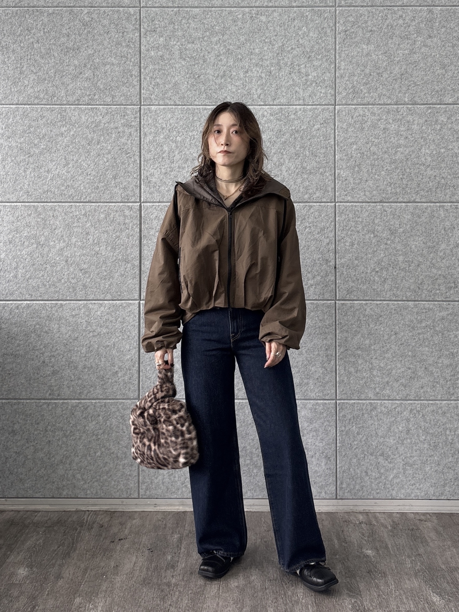 kotakiさんの「INDIVI｜ツイルフーディブルゾン」を使ったコーディネート