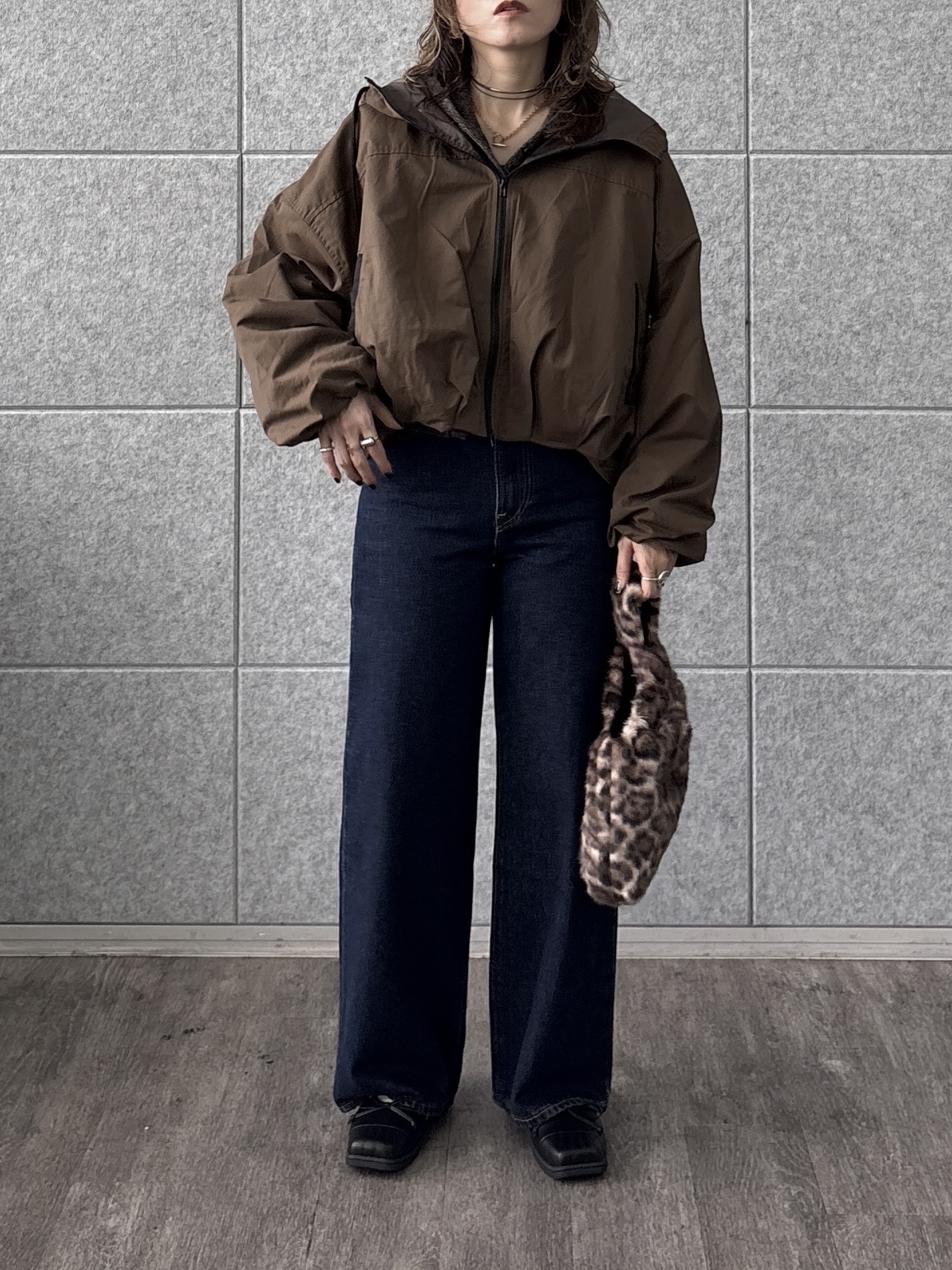 kotakiさんの「INDIVI｜ツイルフーディブルゾン」を使ったコーディネート