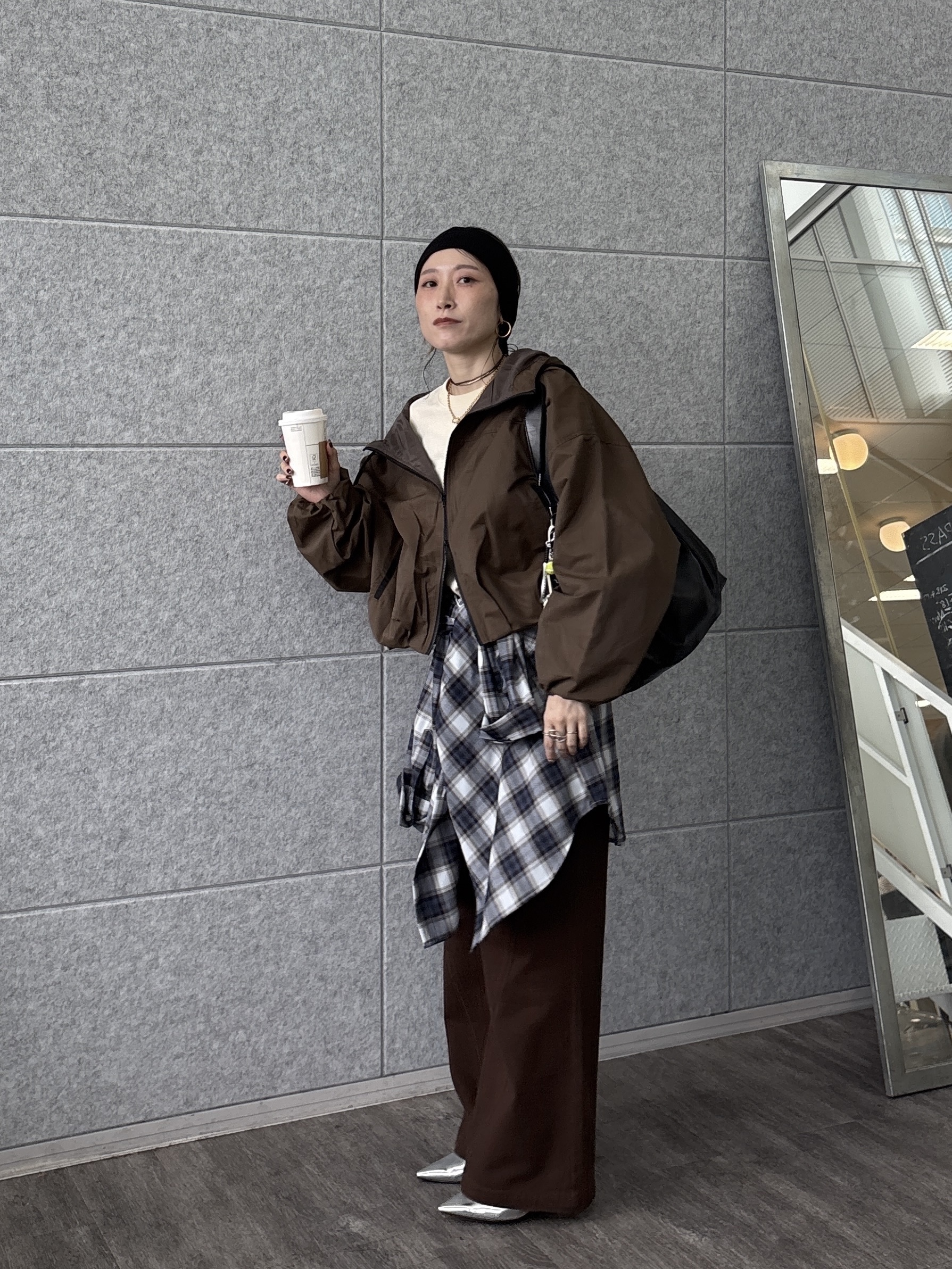 kotakiさんの「INDIVI｜ツイルフーディブルゾン」を使ったコーディネート