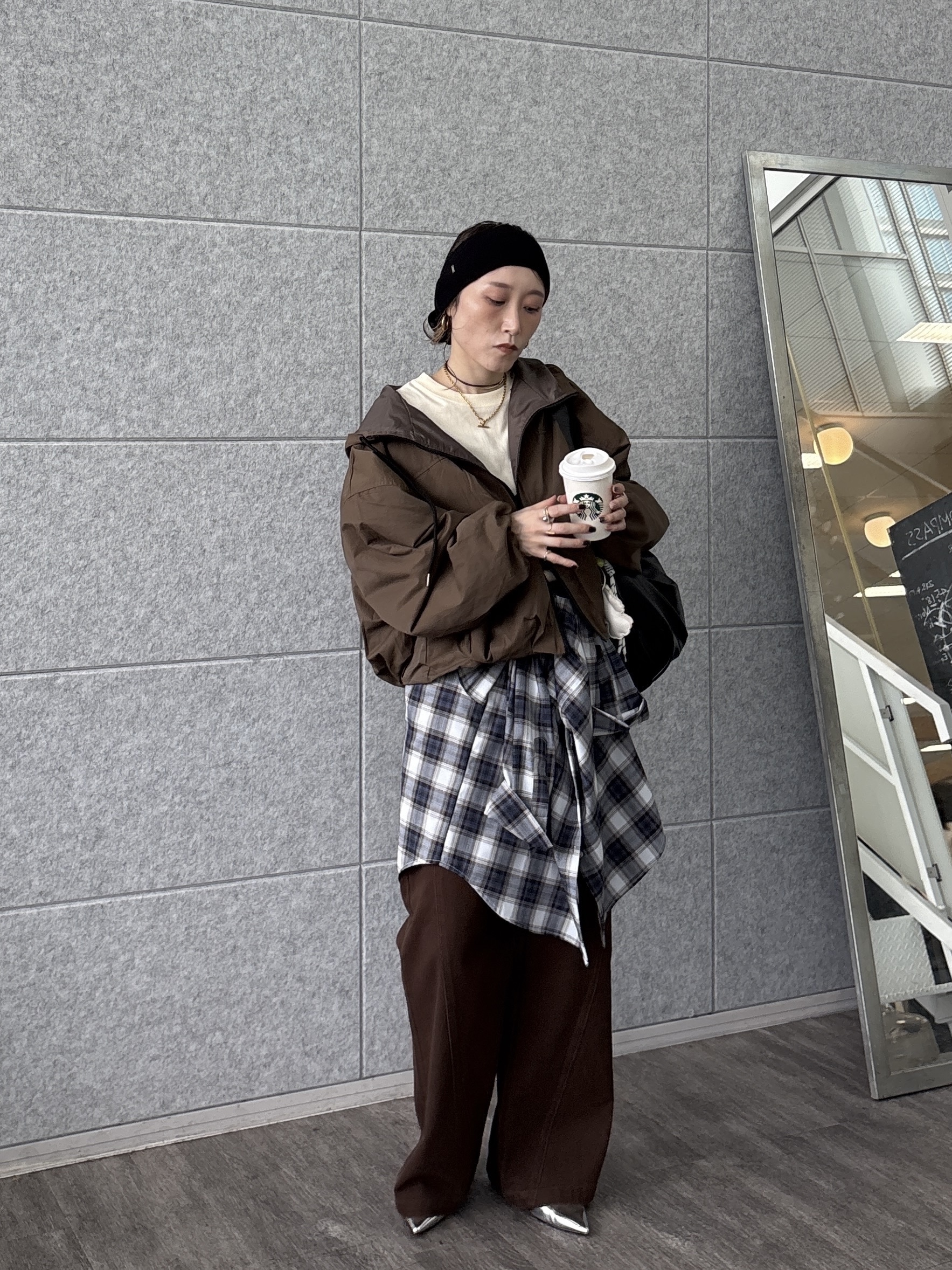 kotakiさんの「INDIVI｜ツイルフーディブルゾン」を使ったコーディネート