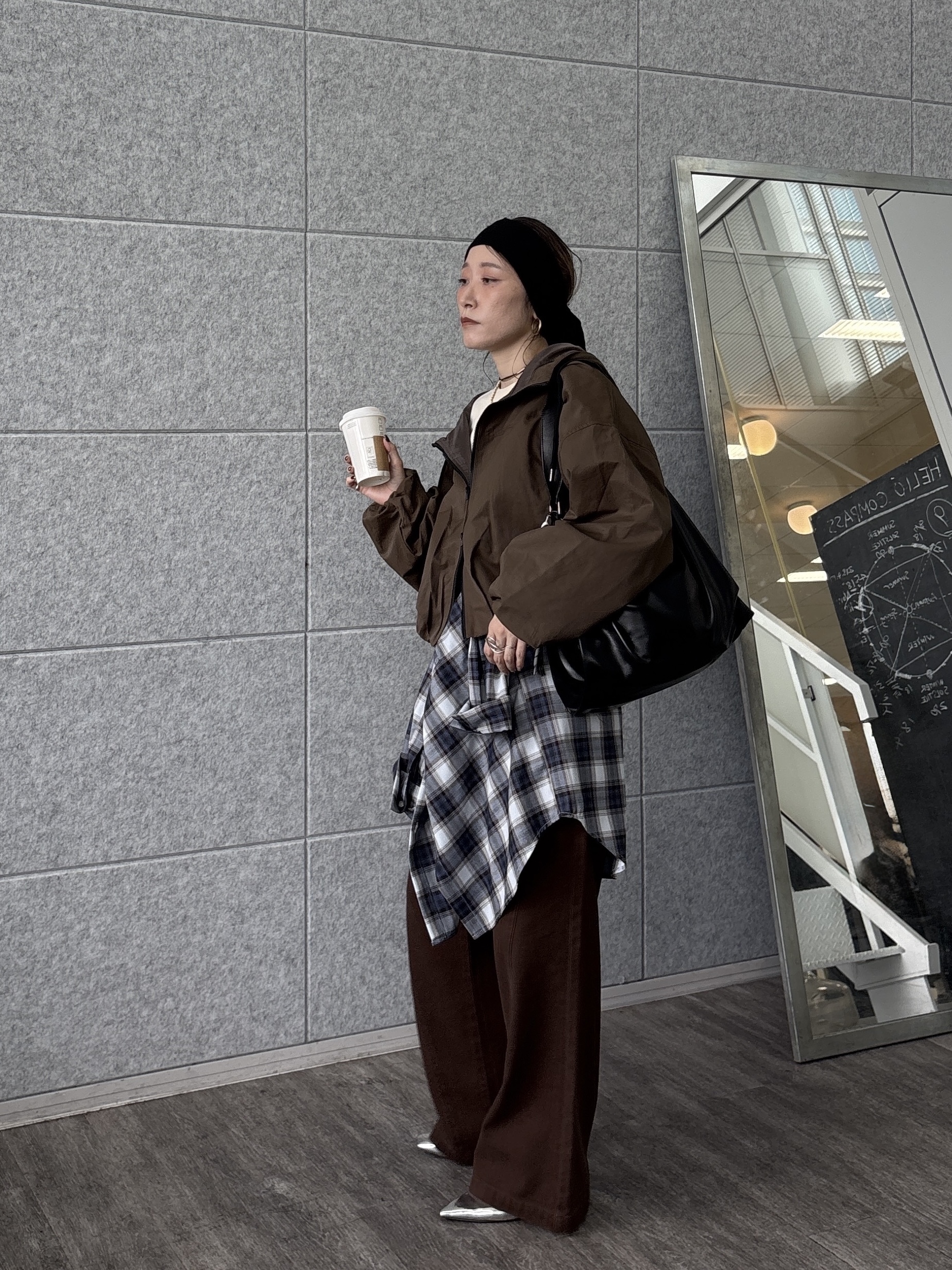kotakiさんの「INDIVI｜ツイルフーディブルゾン」を使ったコーディネート