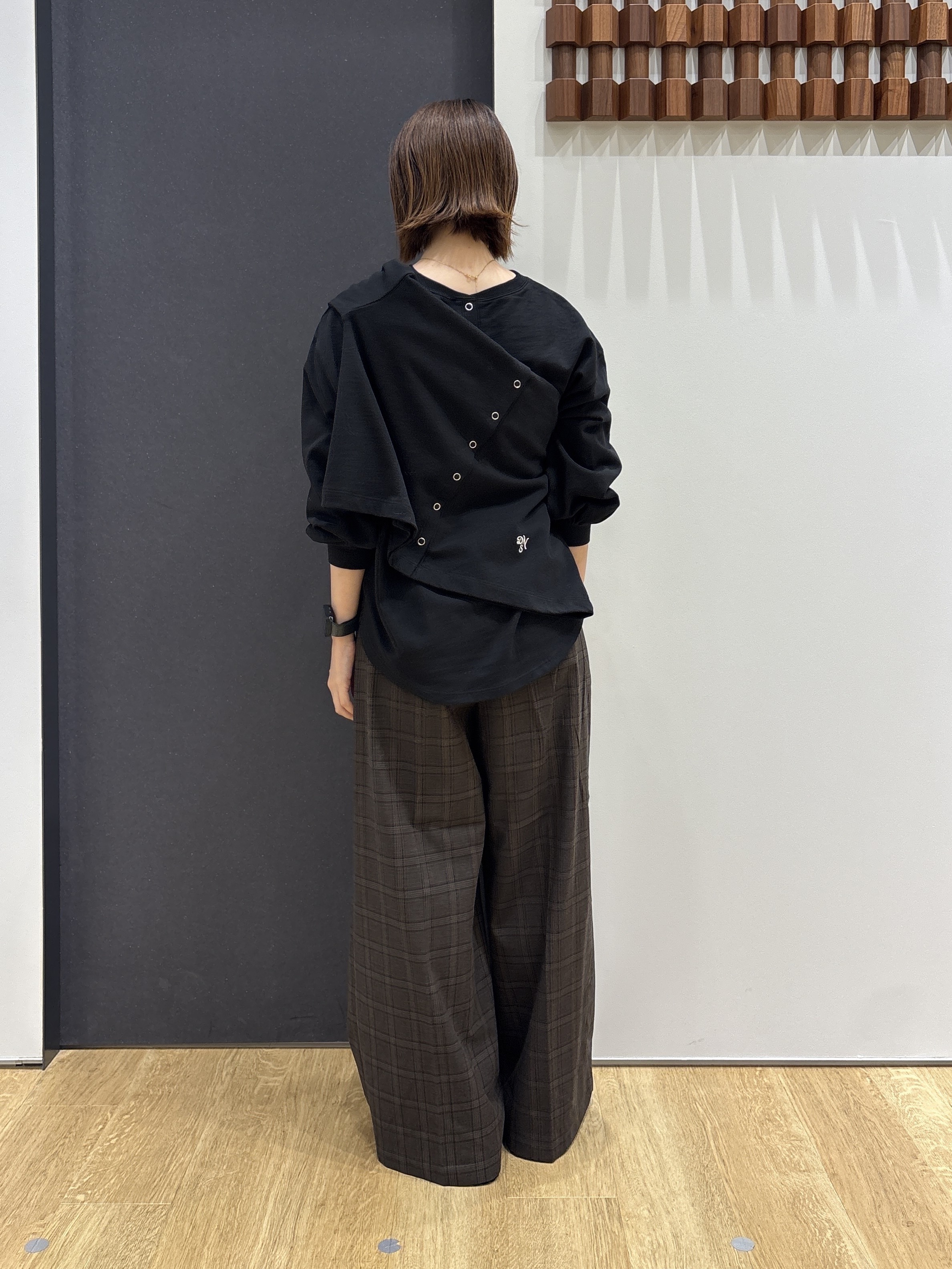 risaさんの「Dessin｜【洗える/7色展開/XS-L】バックヘンリーミニ裏毛 長袖」を使ったコーディネート